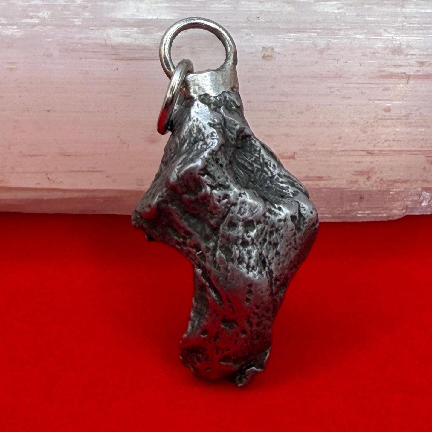 Sikhote-Alin Iron Meteorite Pendant: Astronomy Space Gift, 9.23g