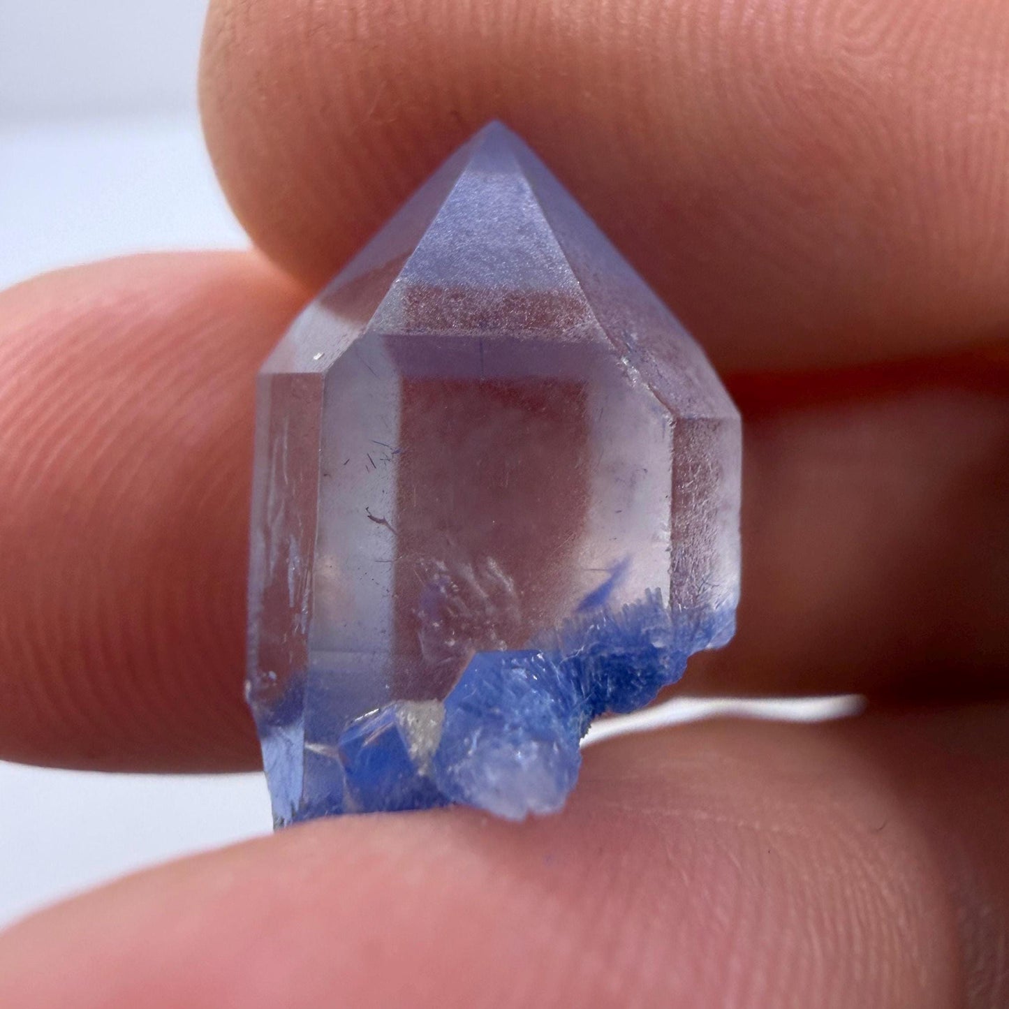 Brazilian Dumortierite Crystal- Blue Crystal Point, Rare Micro Specimen, 2.22g/11.1ct