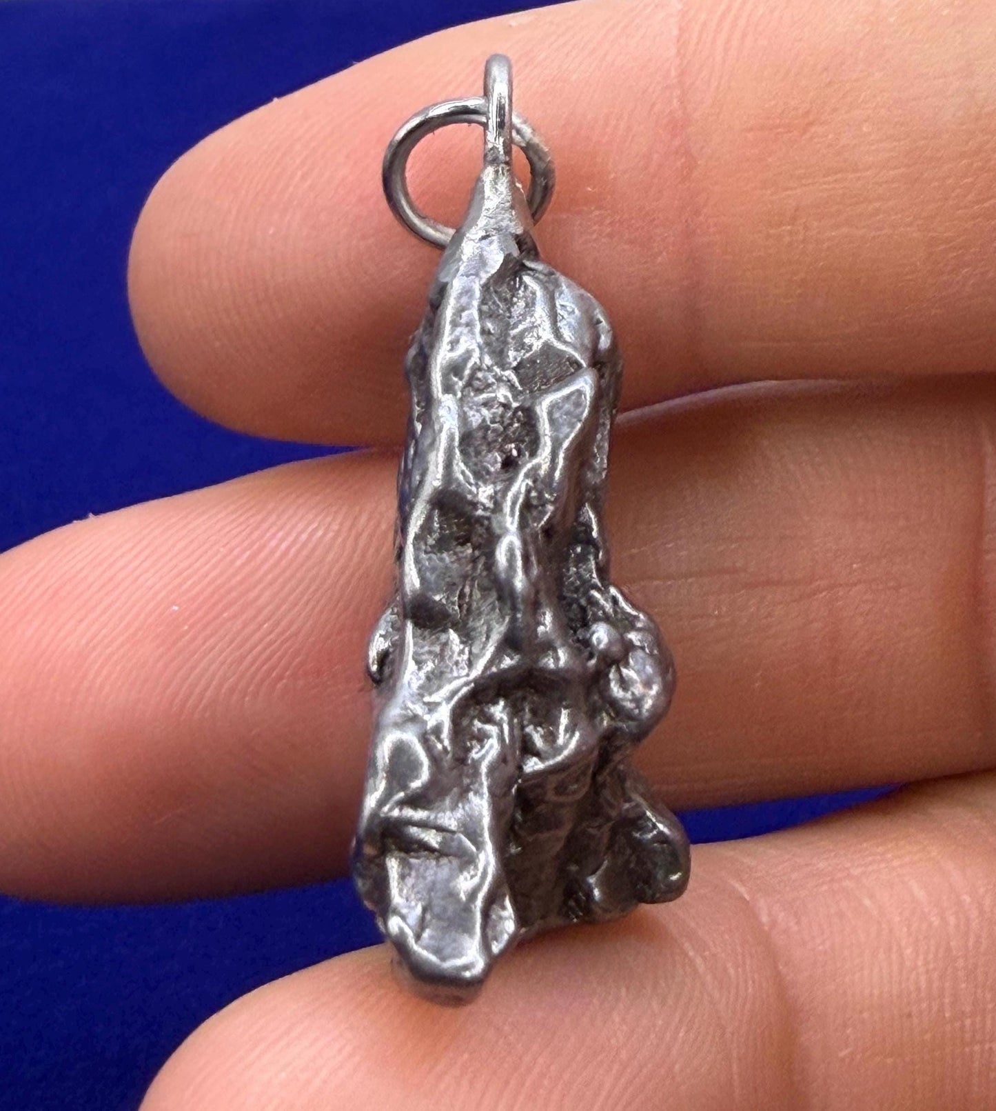 Campo del Cielo Meteorite Pendant, Authentic Astronomy Gift, Cosmic Jewelry, 20.13 grams