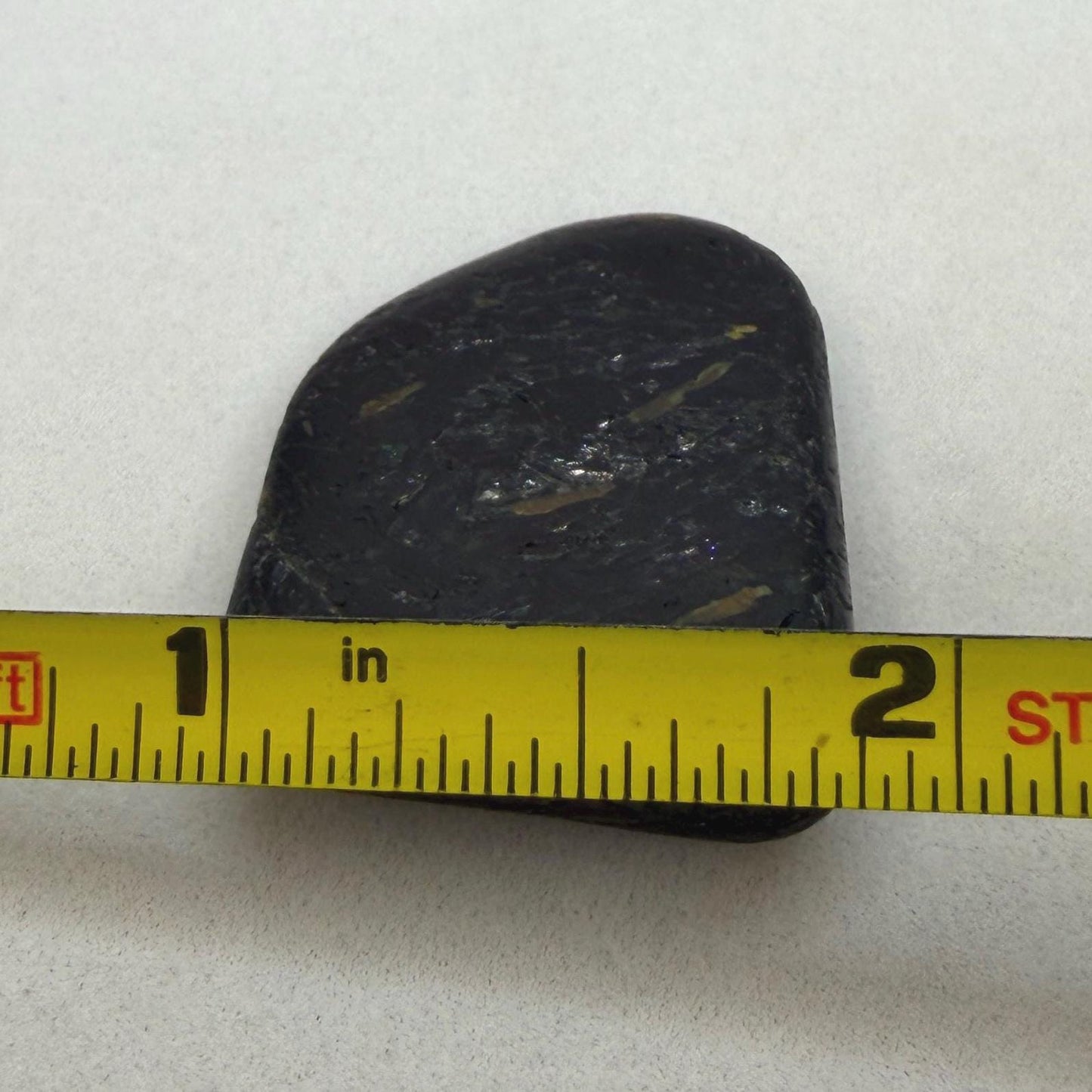 Greenland Nuummite Stone: Reiki Healing Stone, Protection Talisman, 8.53 grams