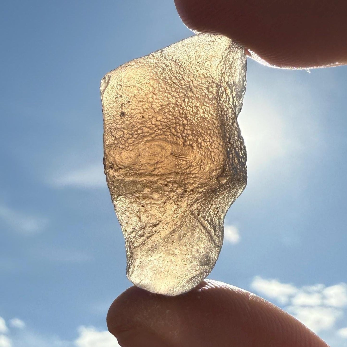 Colombianite Specimen: Translucent Pseudo-Tektite, Shamanic Healing Stone, 9.07 grams