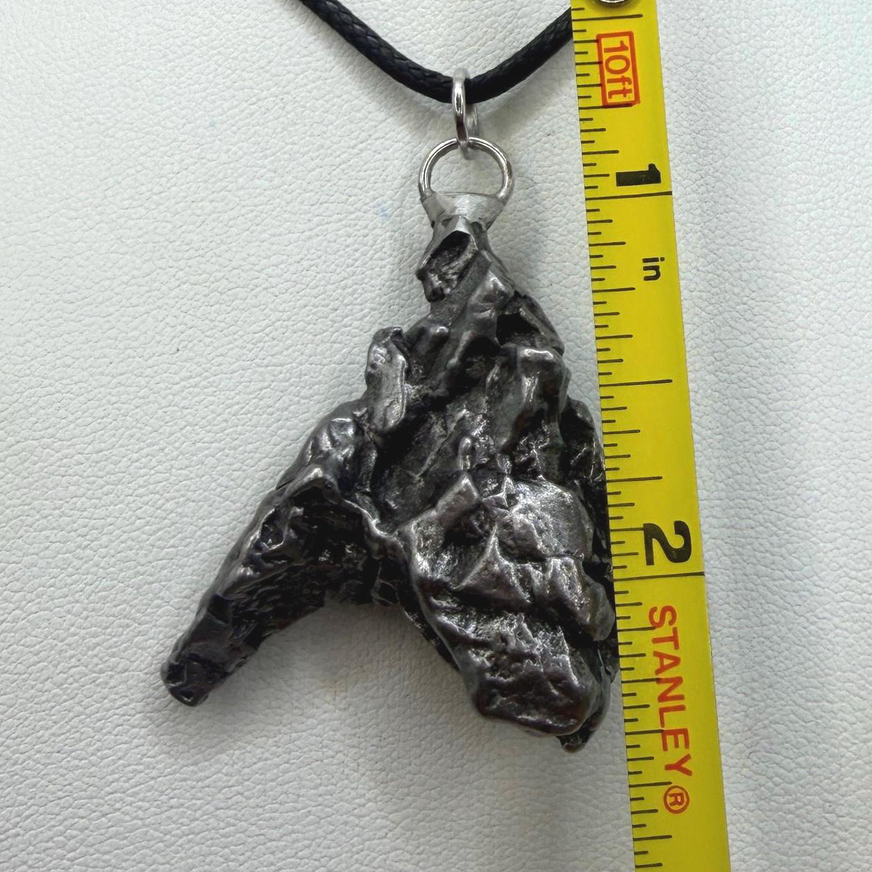 Campo del Cielo Meteorite Pendant, Authentic Astronomy Gift, Cosmic Jewelry, 28.60 grams