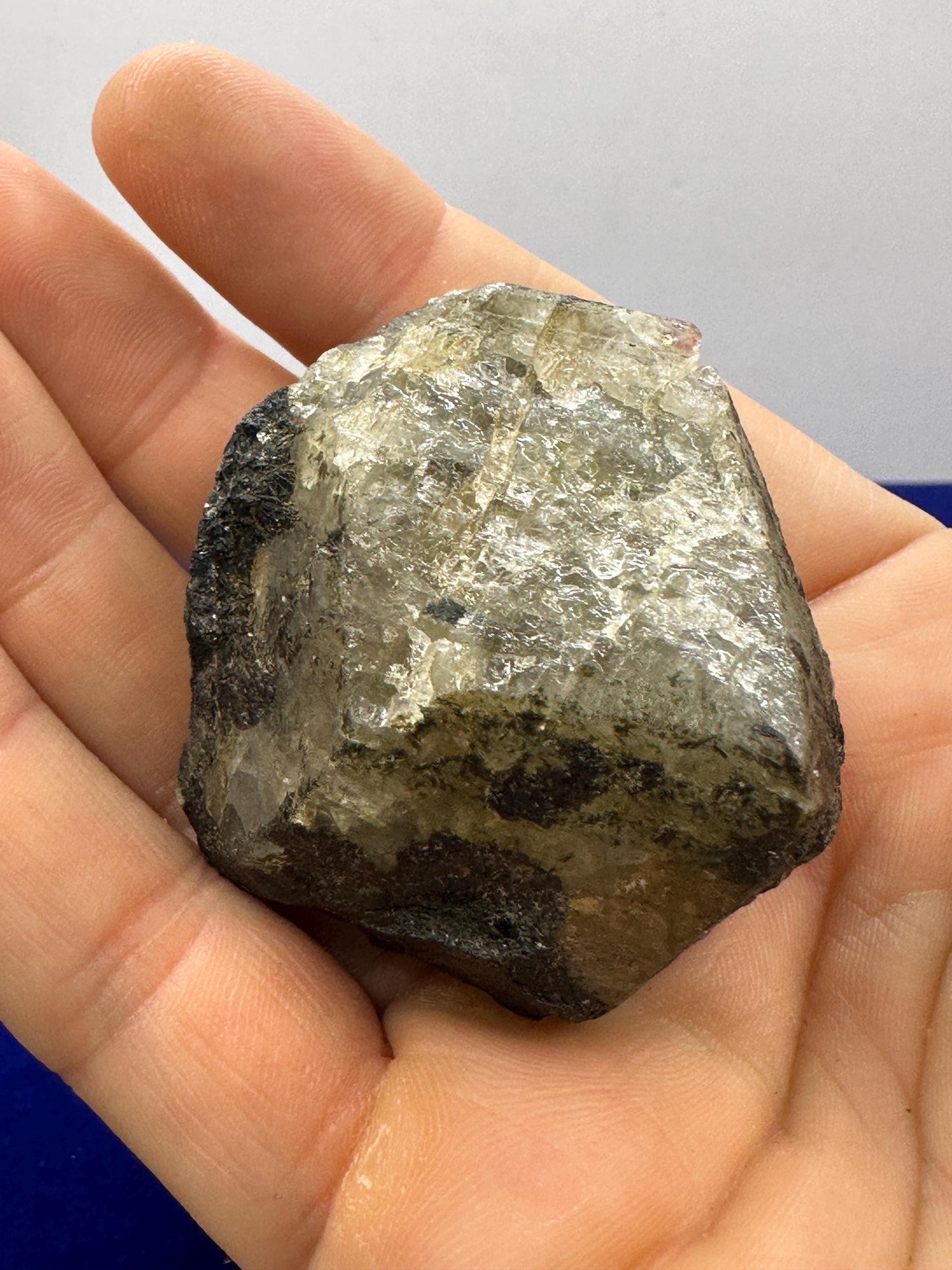 Brazilian Phenacite Crystal with Biotite | Reiki, Meditation Stone