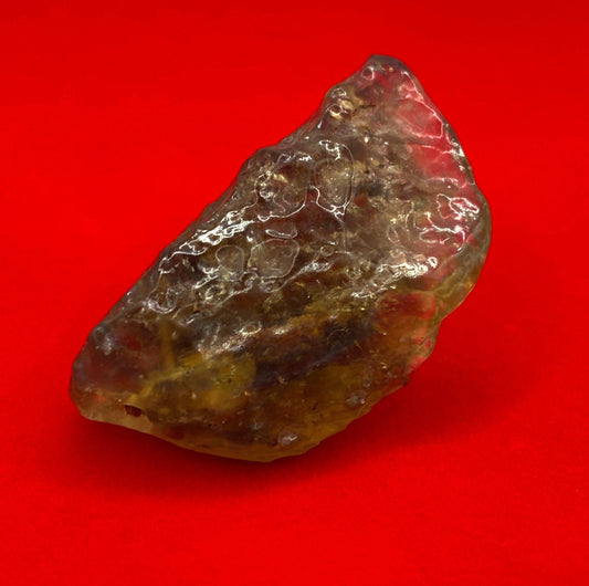 Libyan Desert Glass Tektite: Golden Green Talisman, Rare and Unique Tektite, 11.90 grams