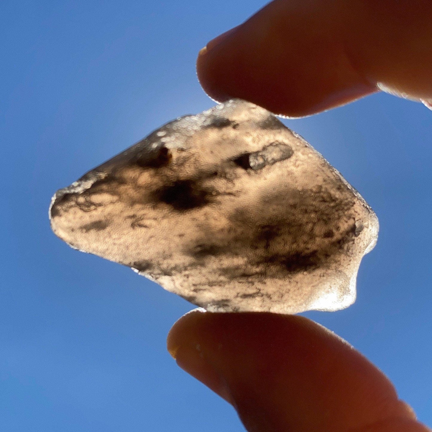 Colombianite Specimen: Translucent Shamanic Pseudo-Tektite, 17.77 grams