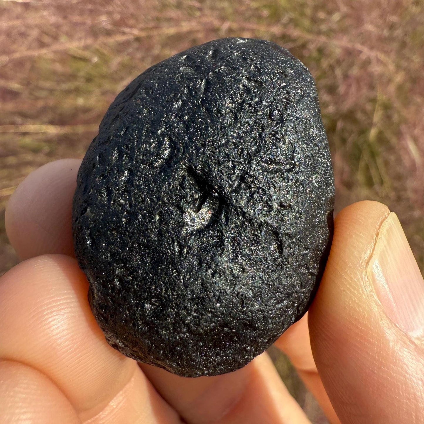 Colombianite Specimen: Translucent Tektite, Shamanic Healing Stone, Pseudo-Tektite, 33.20 grams