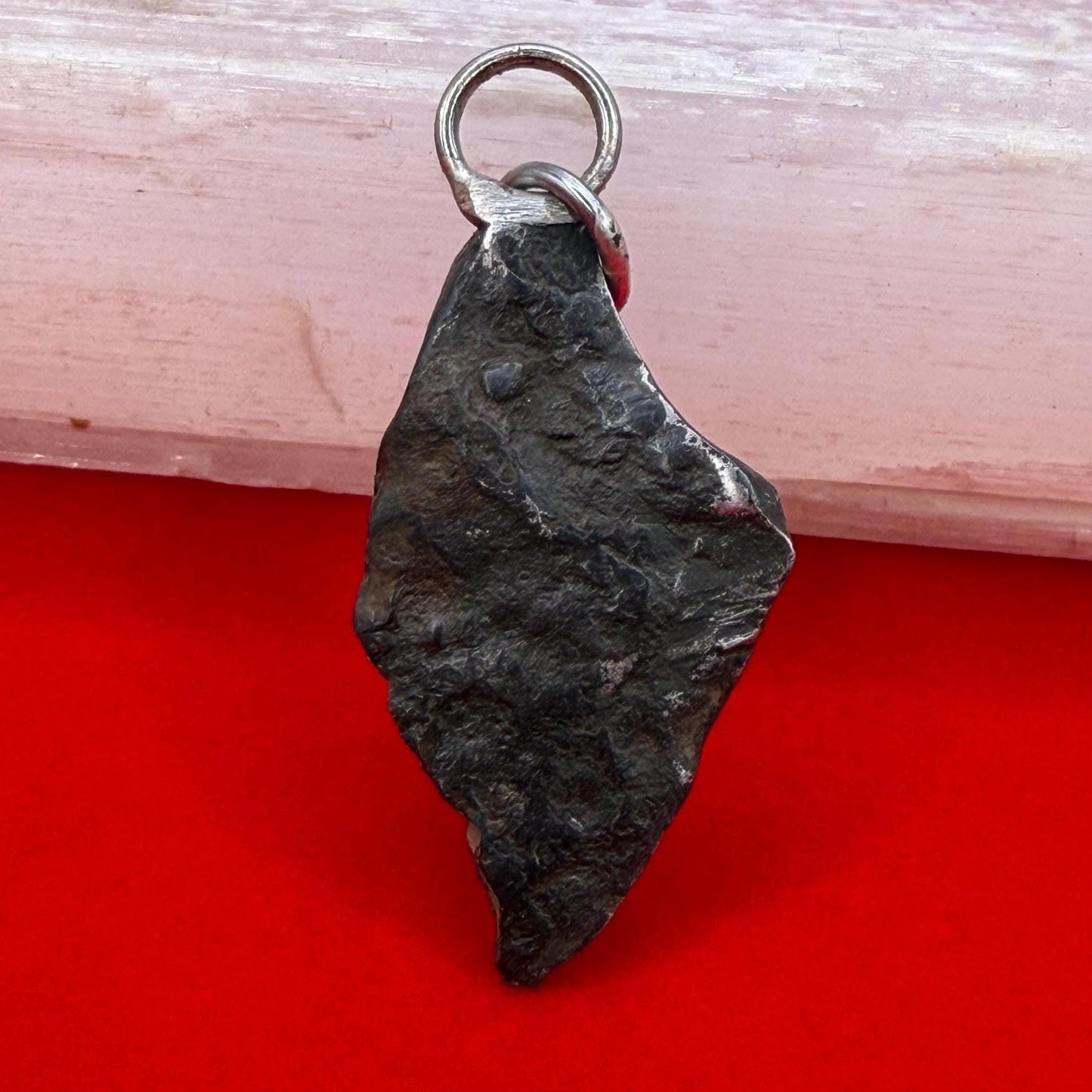 Agoudal Iron Meteorite Pendant: Handmade Astronomy Space Gift, Cosmic Pendant, 4.92 grams