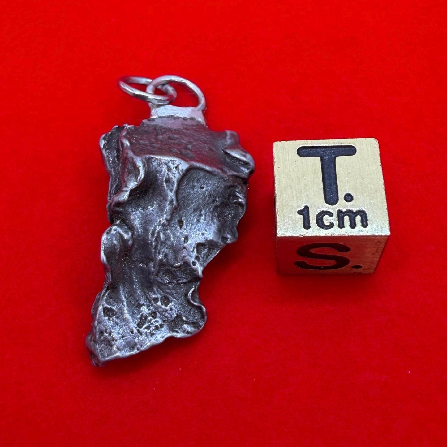 Sikhote-Alin Iron Meteorite Pendant: Astronomy Space Gift, 8.93g