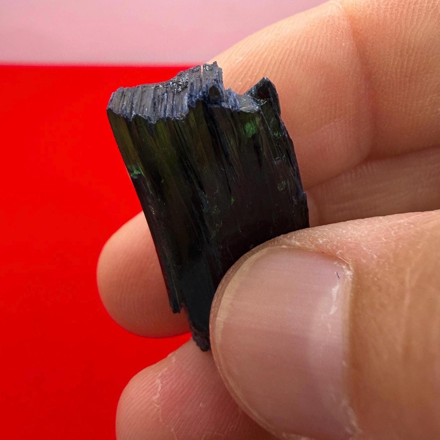 Rare Brazilian Vivianite Crystal: Reiki Energy Stone, Collector's Gem, 5.68g/28.4ct