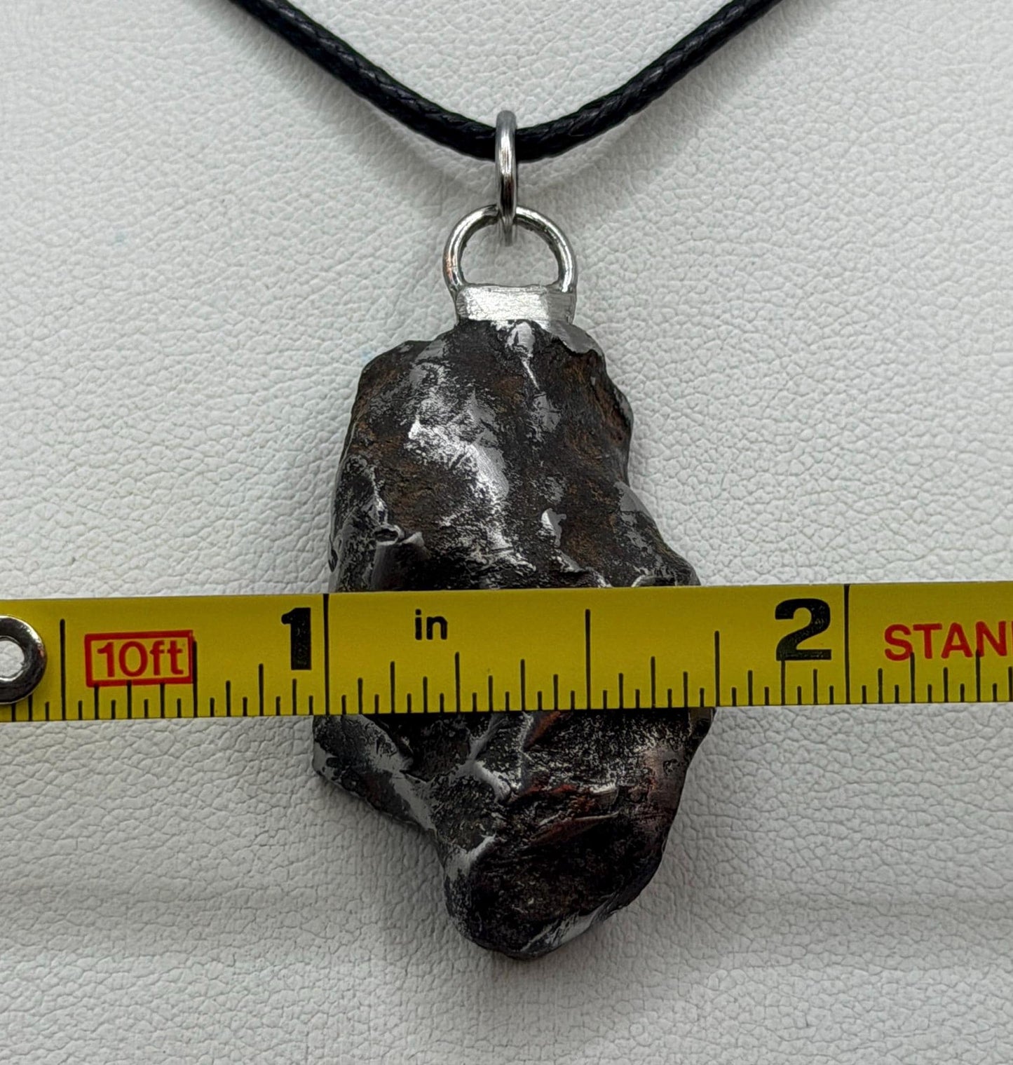 Gebel Kamil Iron Meteorite Pendant, 23.46 grams, Egypt, Authentic Meteorite