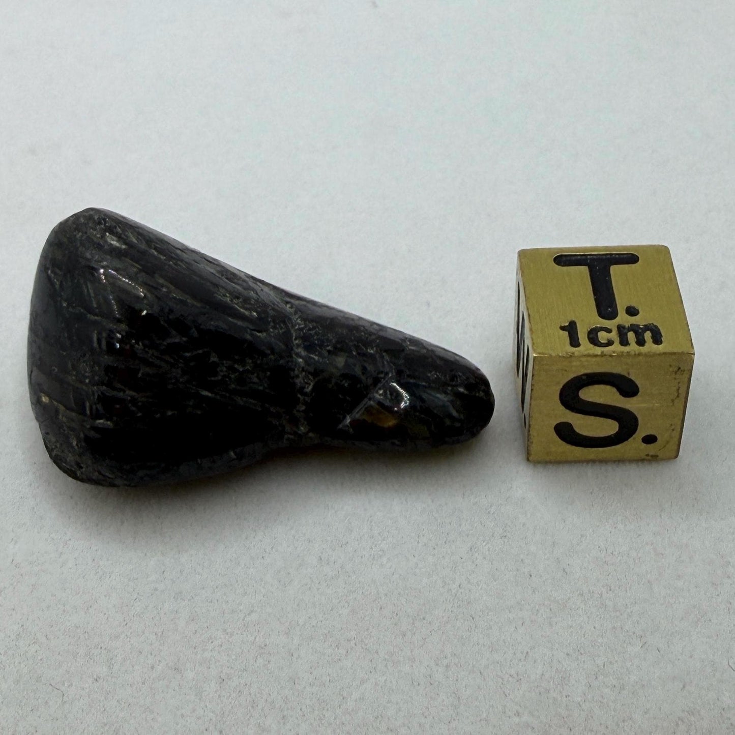 Greenland Nuummite Stone: Reiki Healing Stone, Protection Talisman, 9.17 grams