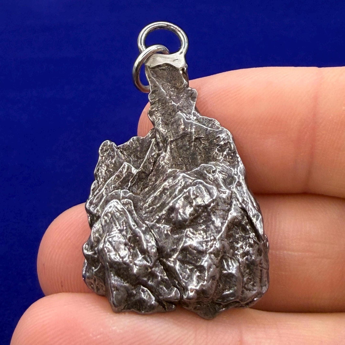 Campo del Cielo Meteorite Pendant, Authentic Astronomy Gift, Cosmic Jewelry, 13.90 grams