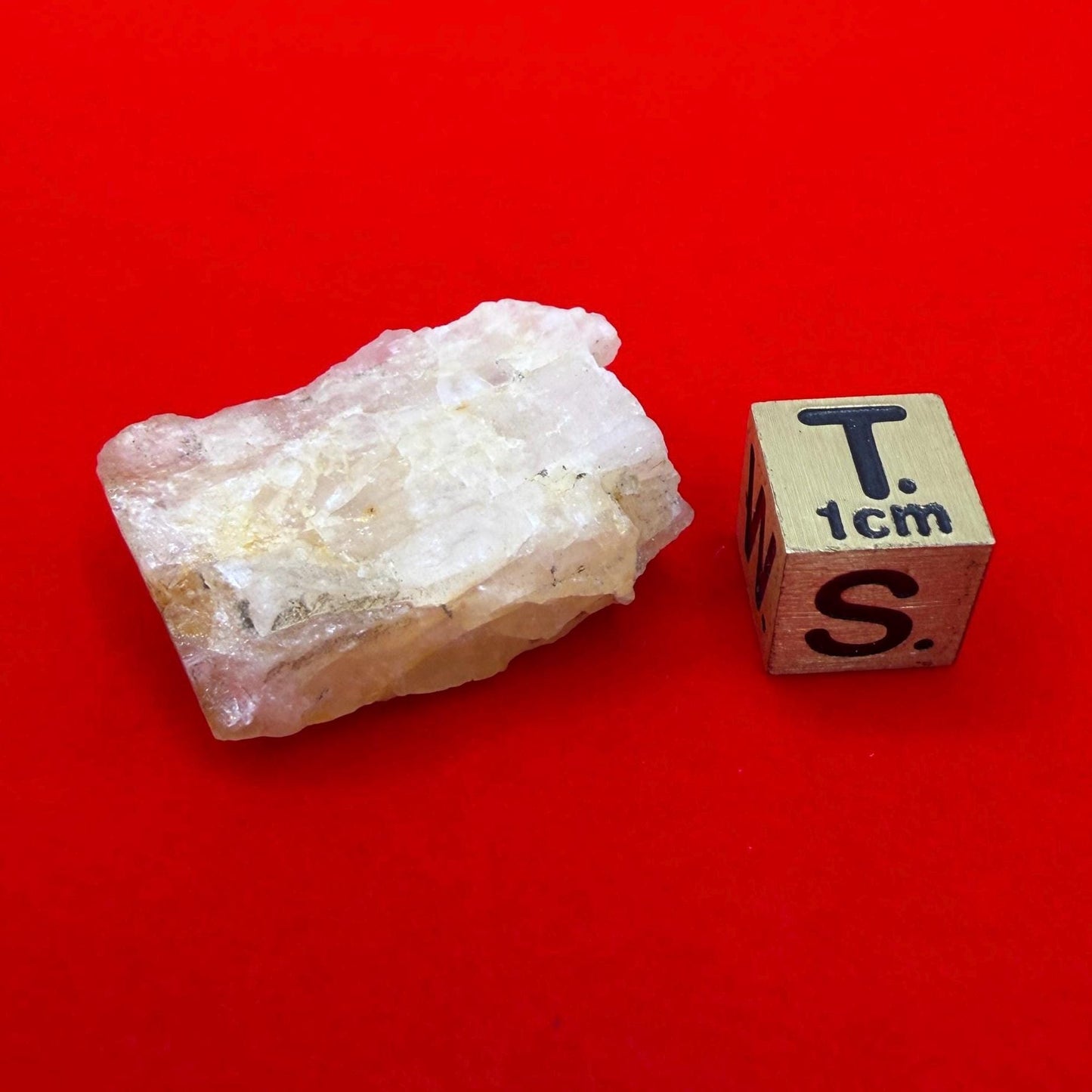 Golden Brazilian Phenacite Crystal: High-Vibration Gemstone, 8.25g/41.25ct