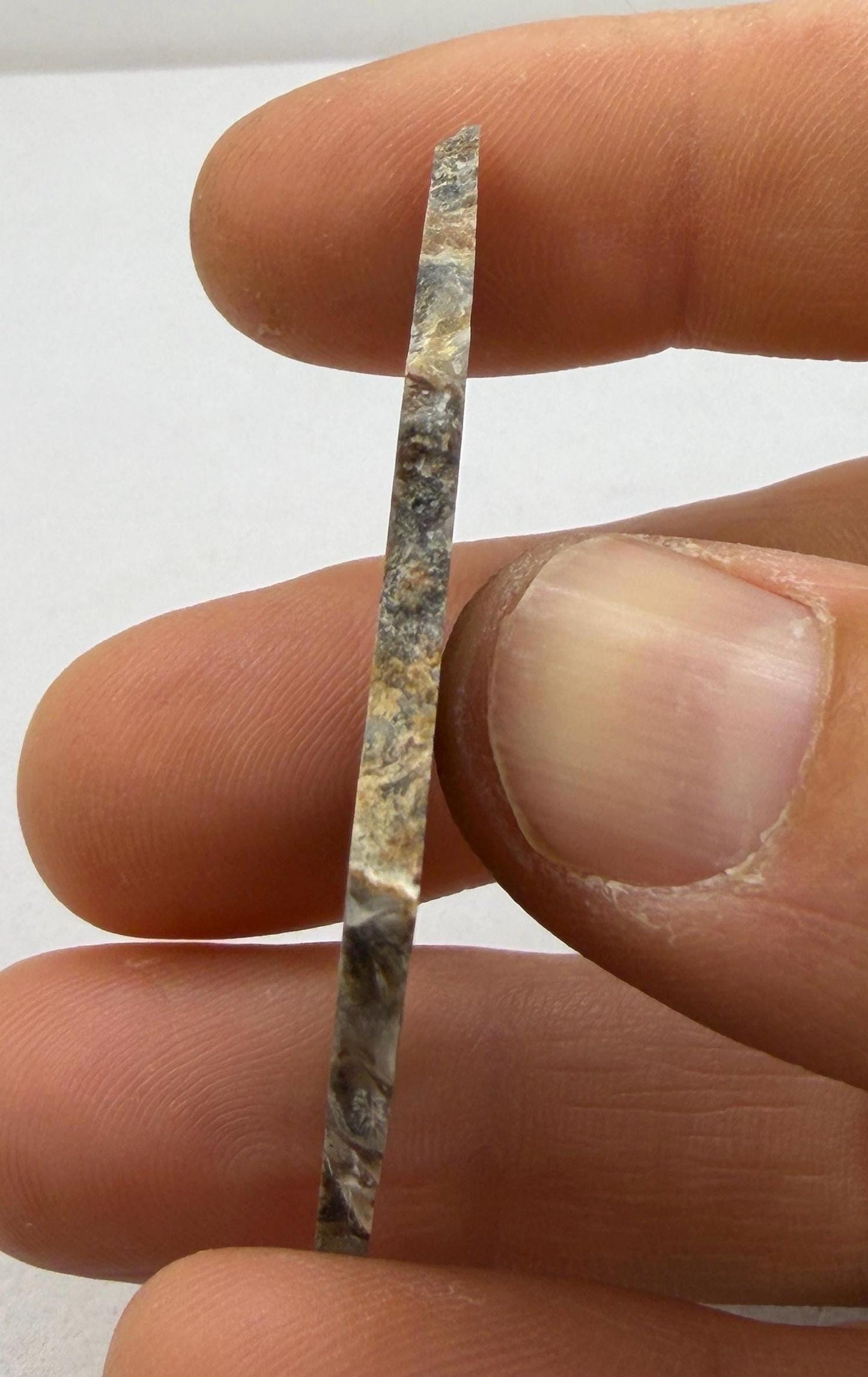 NWA 18045 Lunar Meteorite Slice, Newly Classified, Translucent, Authentic Moon Rock, Melt Breccia, 6.36 grams