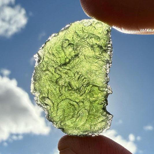 Authentic Moldavite Tektite Specimen, Czech Republic, 8.79 grams