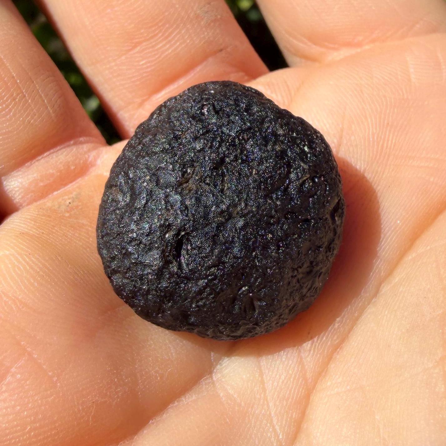Saffordite Stone, Rare Cintamani, Arizona Tektite, 9.58 Grams