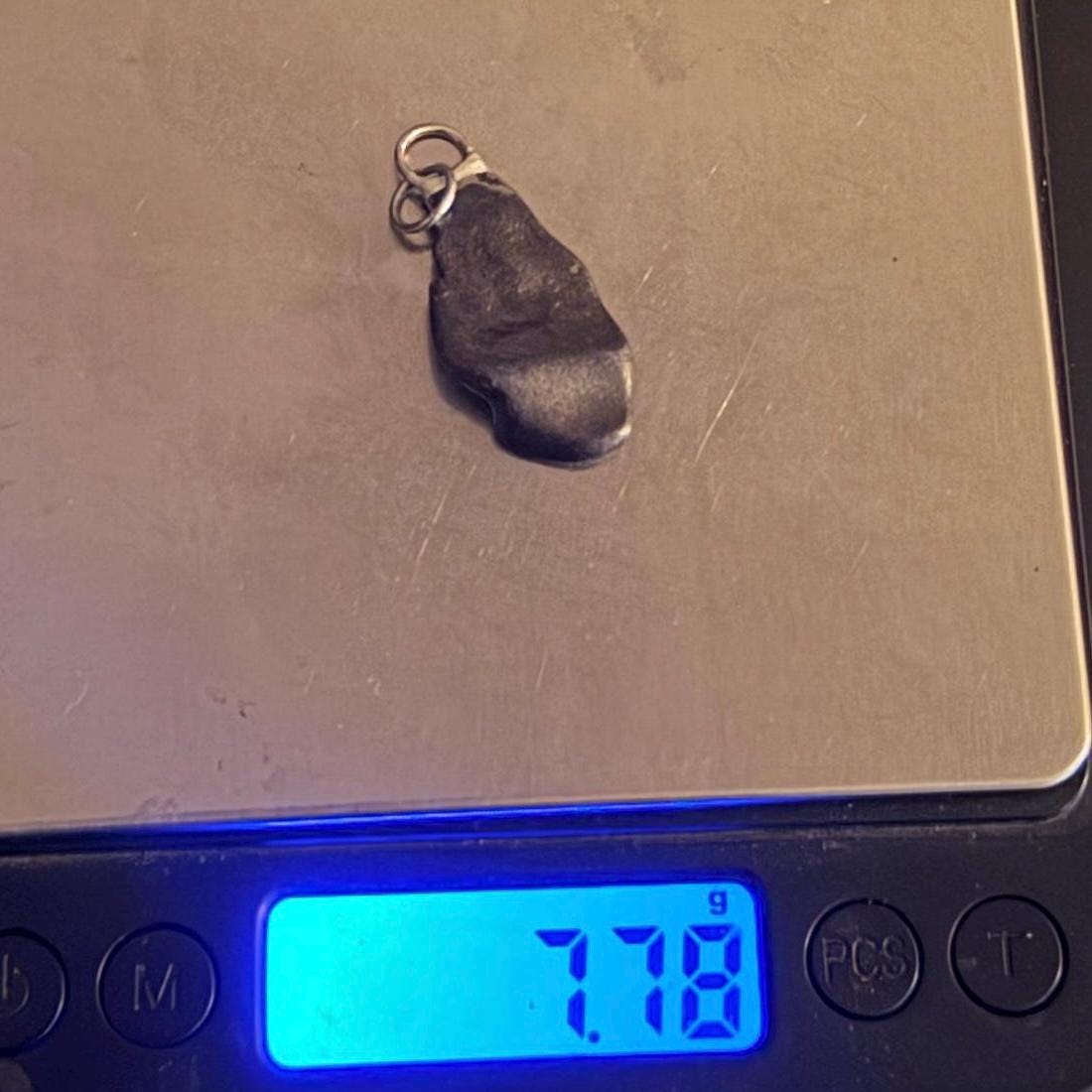 Sikhote-Alin Iron Meteorite Pendant: Astronomy Space Gift, 7.78g