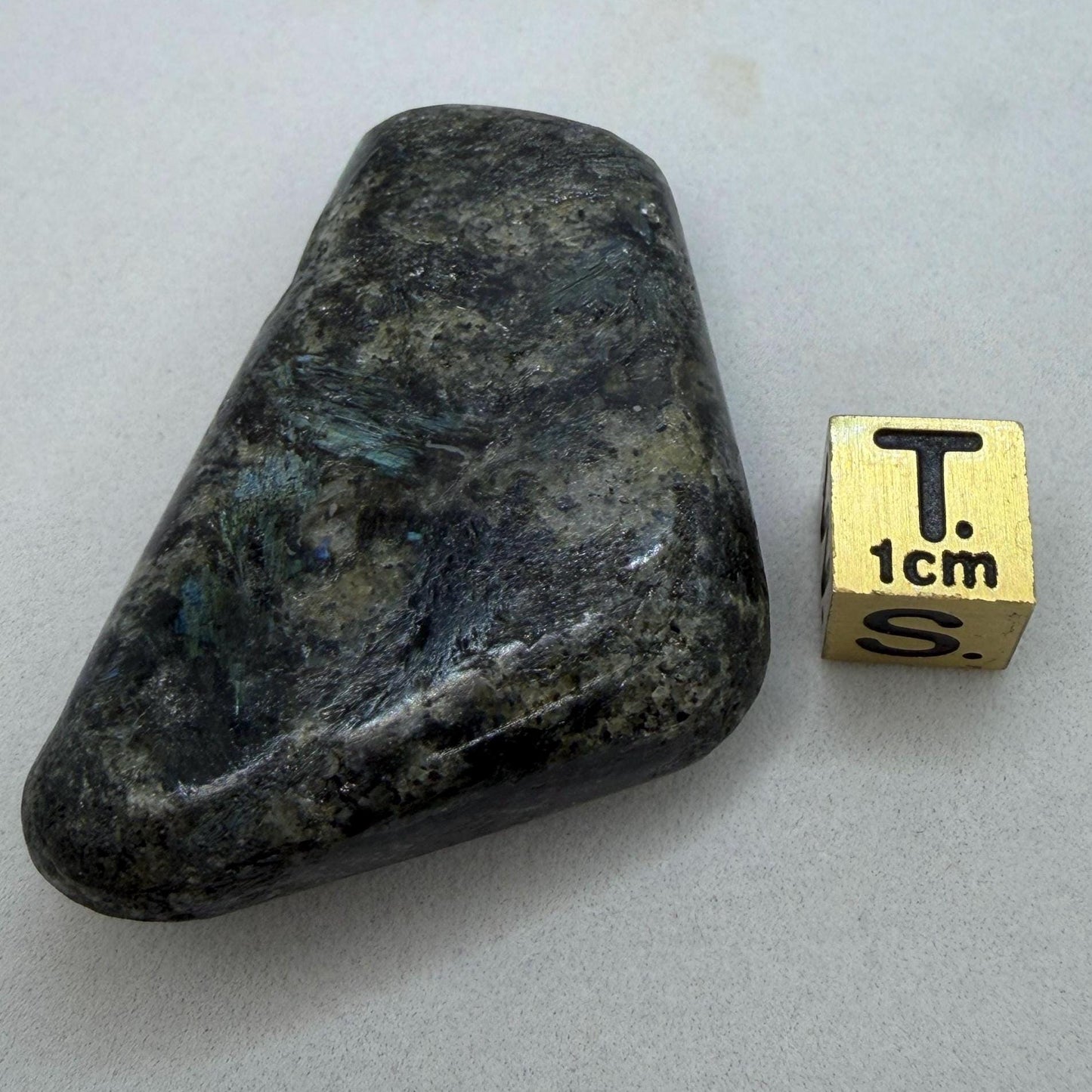 Rare Nuummite Crystal Finland, Genuine Sorcerer’s Stone, Iridescent Stone, 36.75g