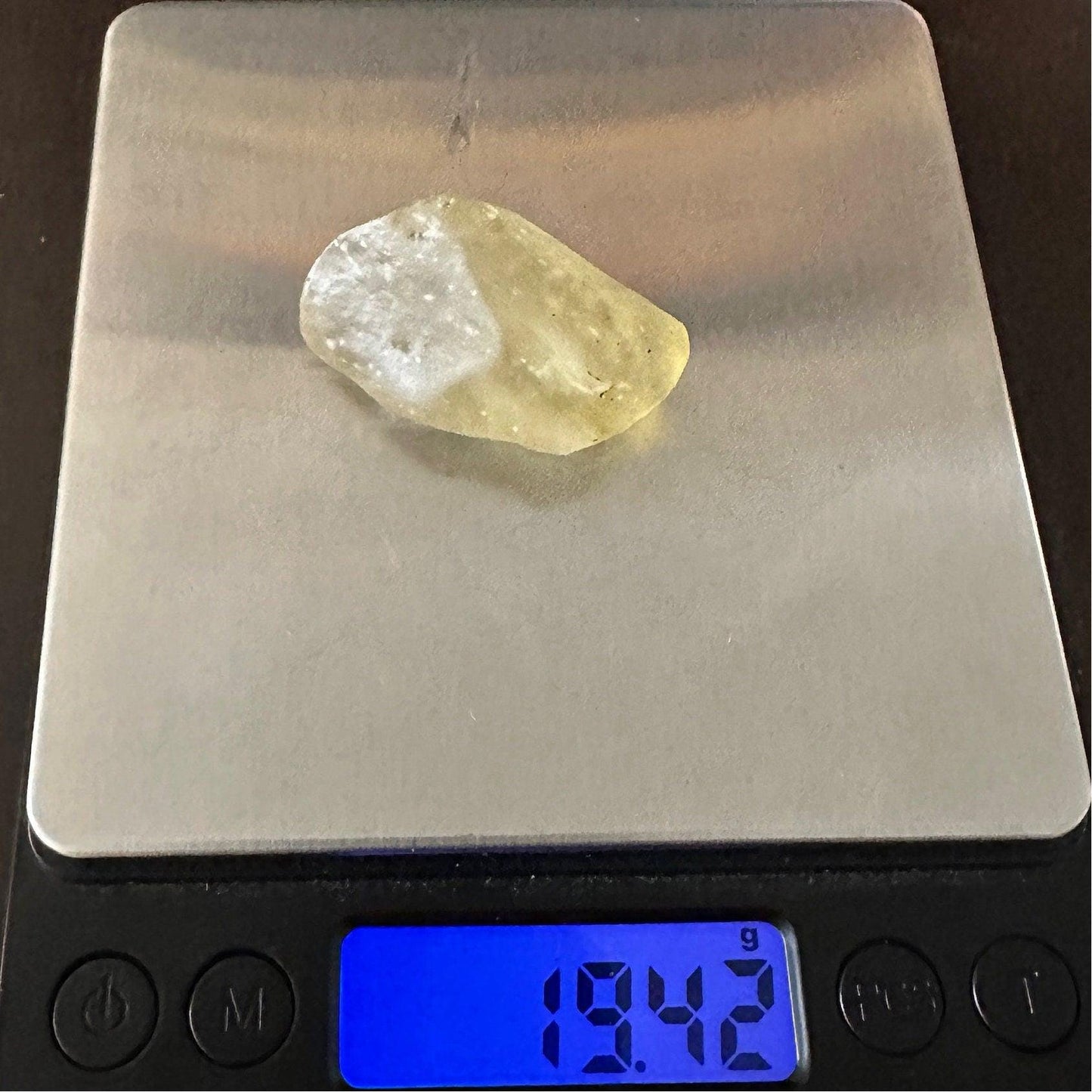 Libyan Desert Glass: Golden Tektite, Manifestation Talisman, 19.42 grams