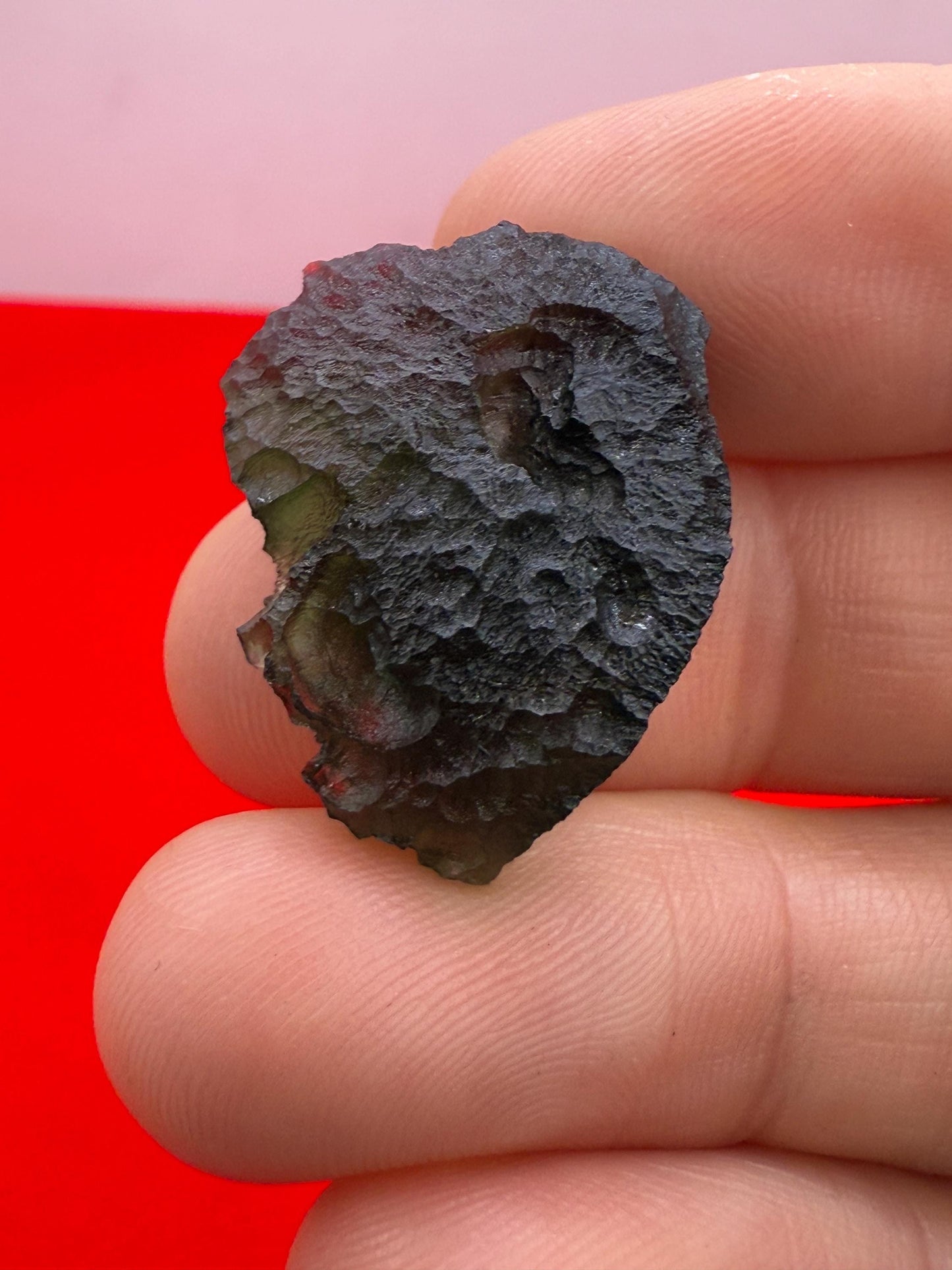 Natural Moldavite Tektite Specimen, Bohemian Crystal (5.83 grams)