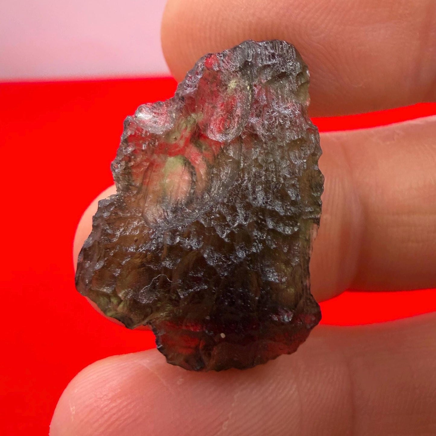 Authentic Moldavite Tektite Specimen, Czech Republic, 4.10 grams