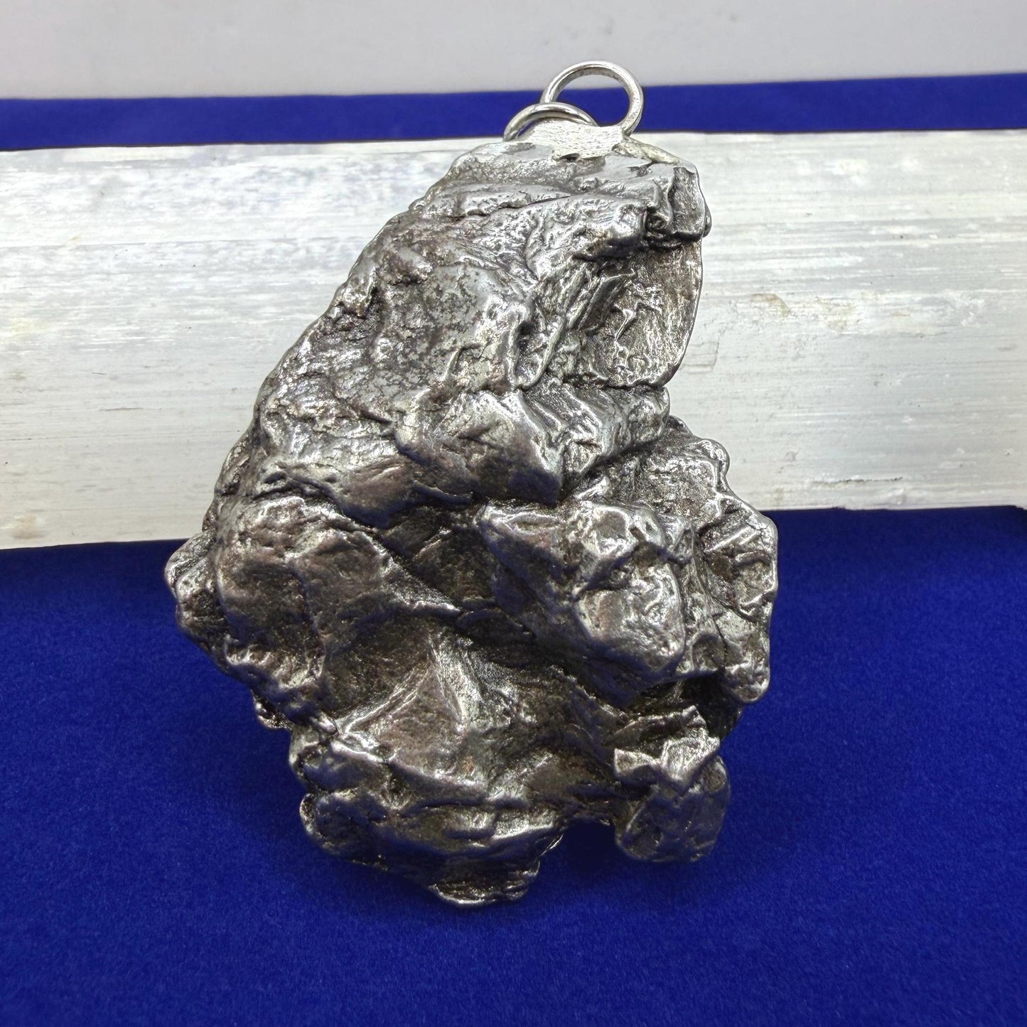 Campo del Cielo Meteorite Pendant: Authentic Iron Meteorite Jewelry, 52.71g