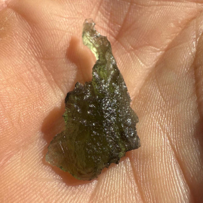 Authentic Moldavite Tektite Specimen, Czech Republic, 1.38 grams