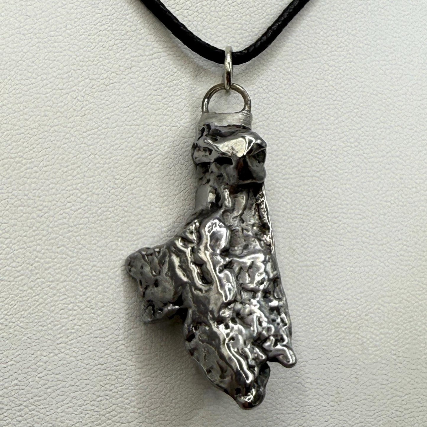 Aletai Meteorite Pendant: Cosmic Jewelry, Authentic Space Jewelry, 21.83 grams