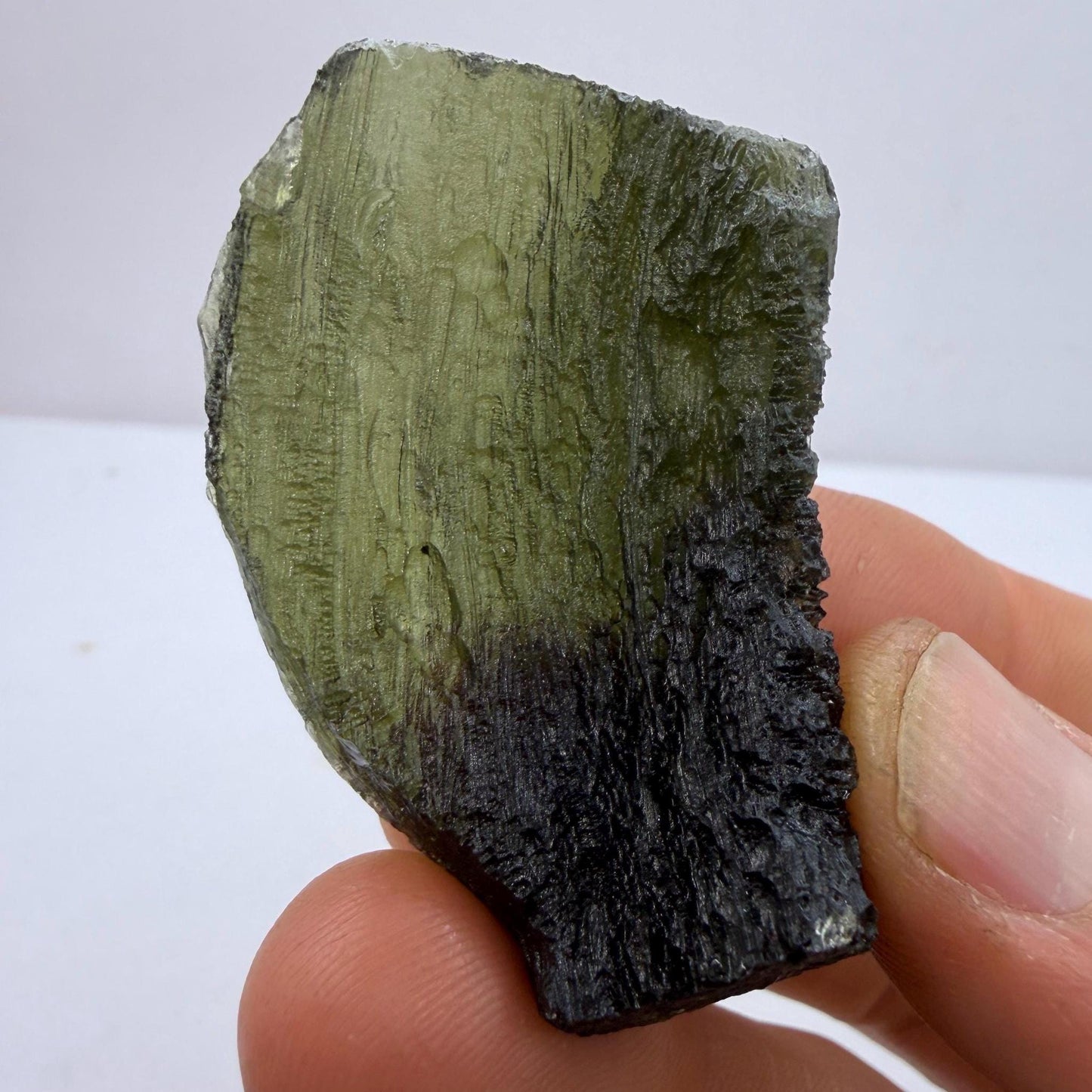 Authentic Moldavite Tektite Specimen, Reiki Healing Crystal, 18.22g/91.1ct
