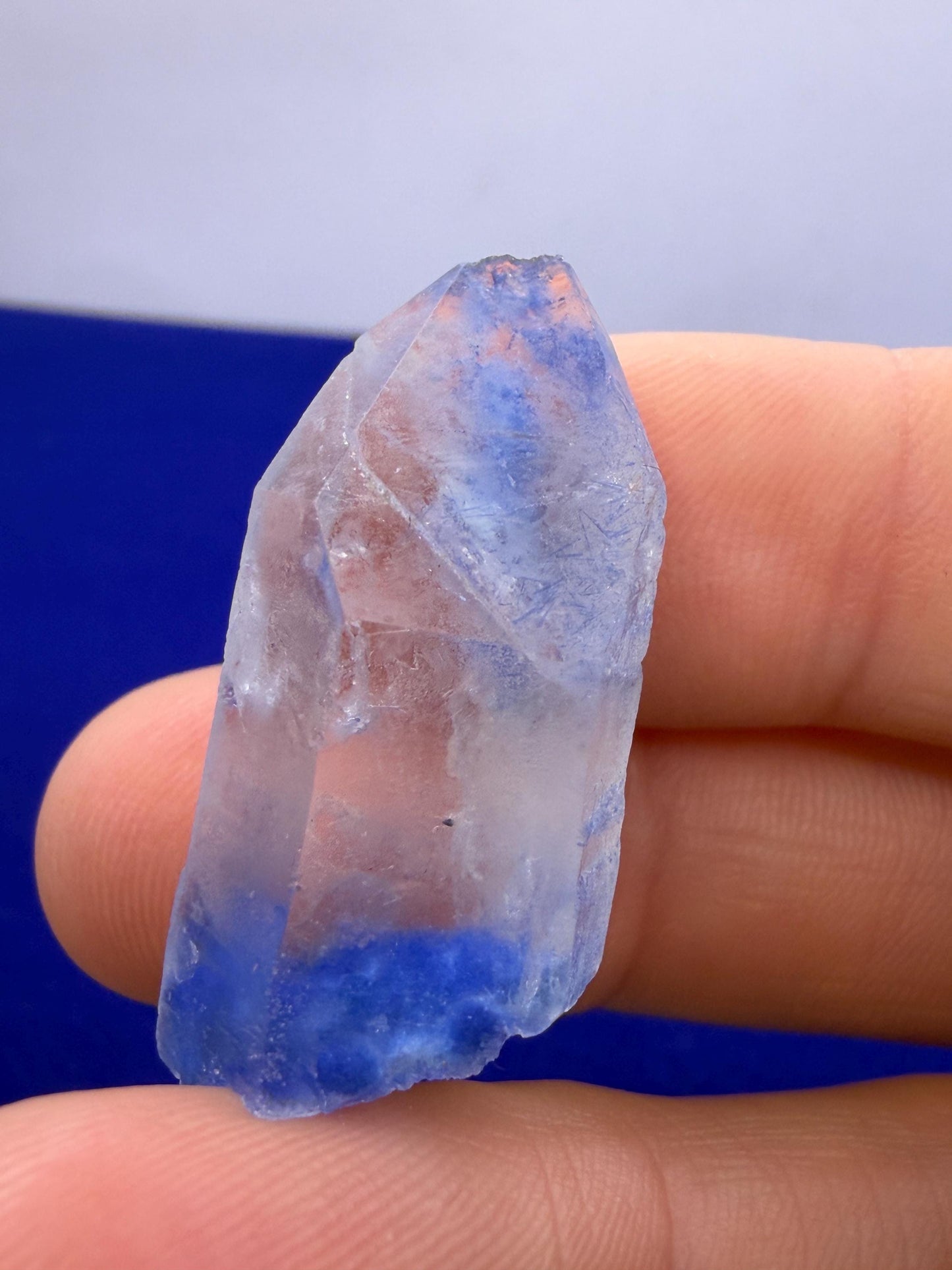 Rare Blue Dumortierite Crystal: Brazilian Gemstone for Reiki and Meditation, 8.40g/42ct