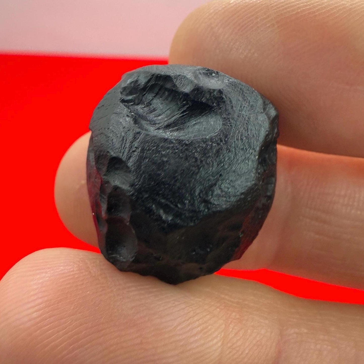 Indochinite Tektite: Indonesian Impactite, Energy Work Stone, 7.82 grams
