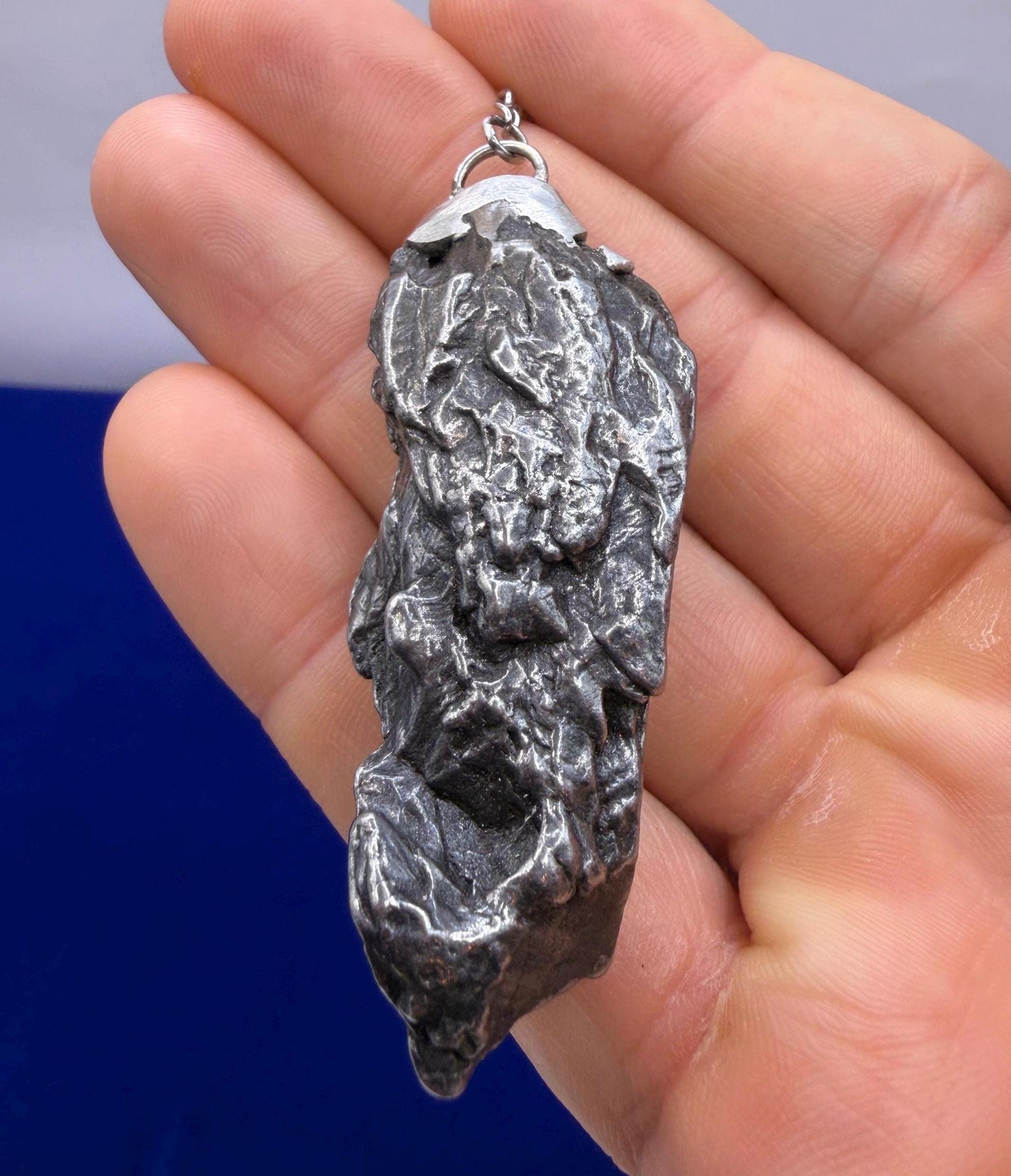 Campo del Cielo Meteorite Pendulum, Rare Cosmic Divination Tool, Crystal Healing Gift, 59.04g