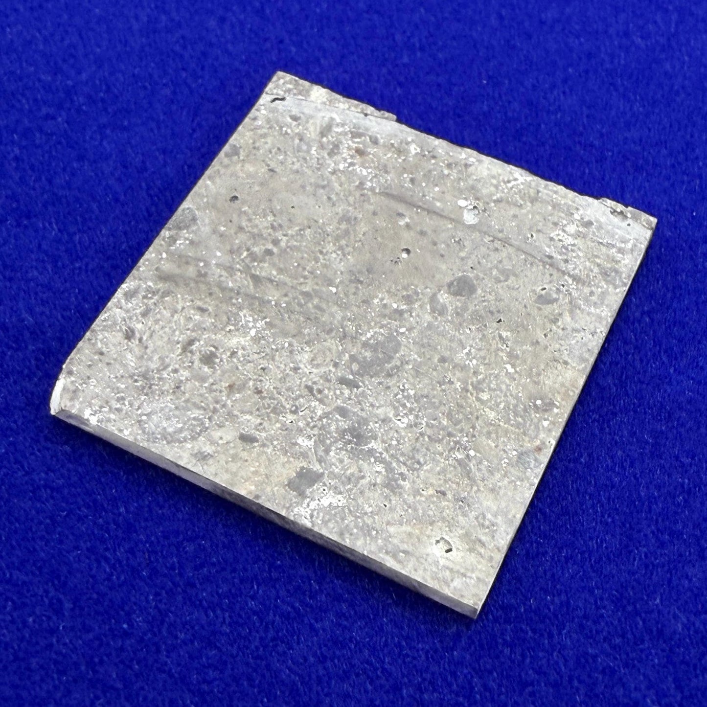 NWA 16315 Lunar Melt Breccia Meteorite Slice, Authentic Moon Rock, Mauritania, 3.01g