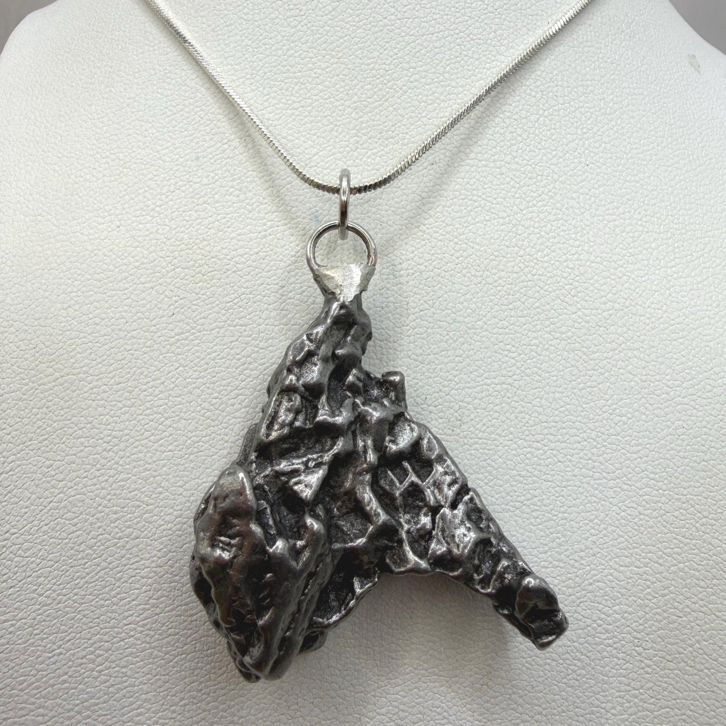 Campo del Cielo Meteorite Pendant, Authentic Astronomy Gift, Cosmic Jewelry, 28.60 grams