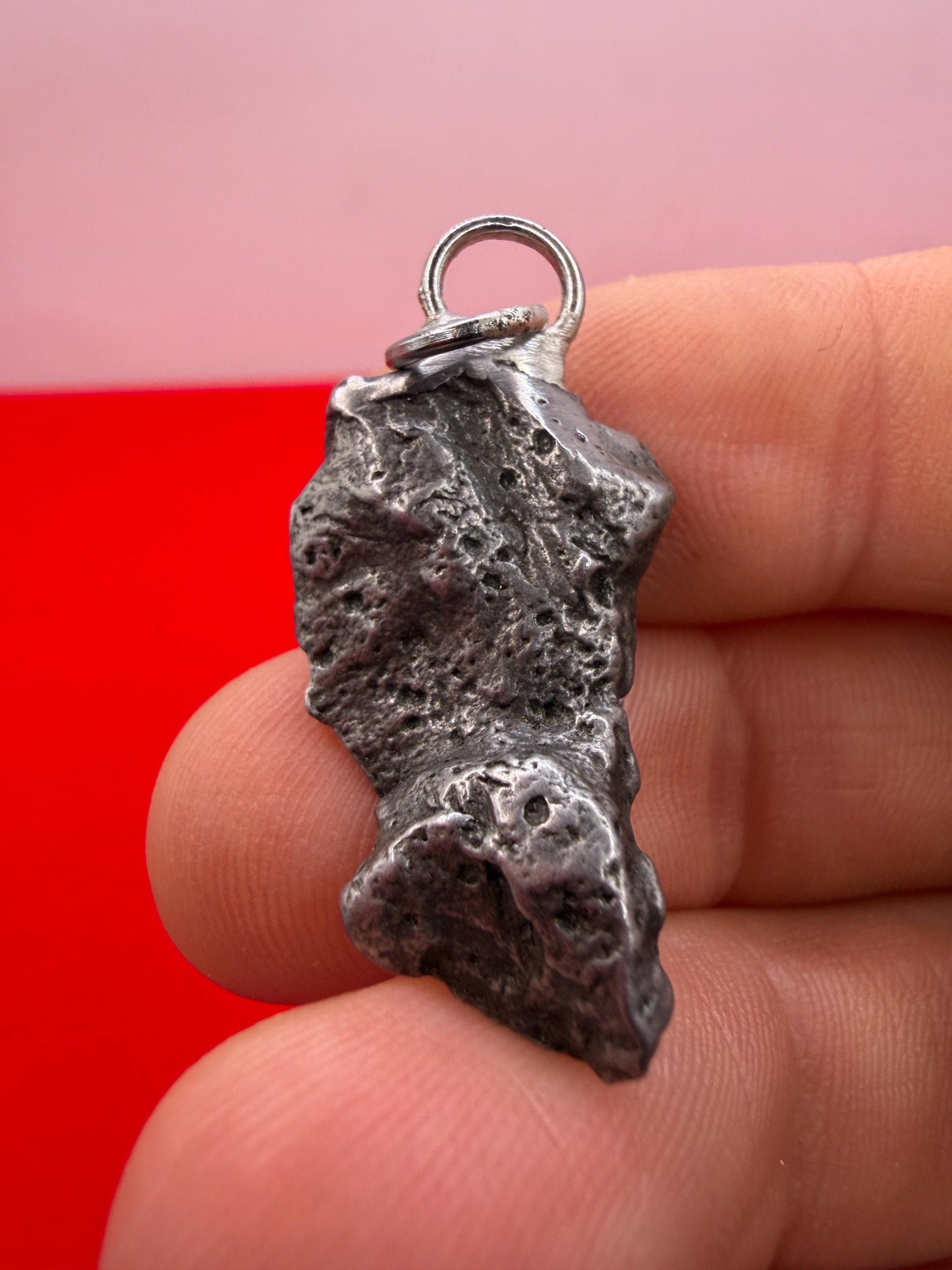 Sikhote-Alin Iron Meteorite Pendant: Astronomy Space Gift, 8.93g