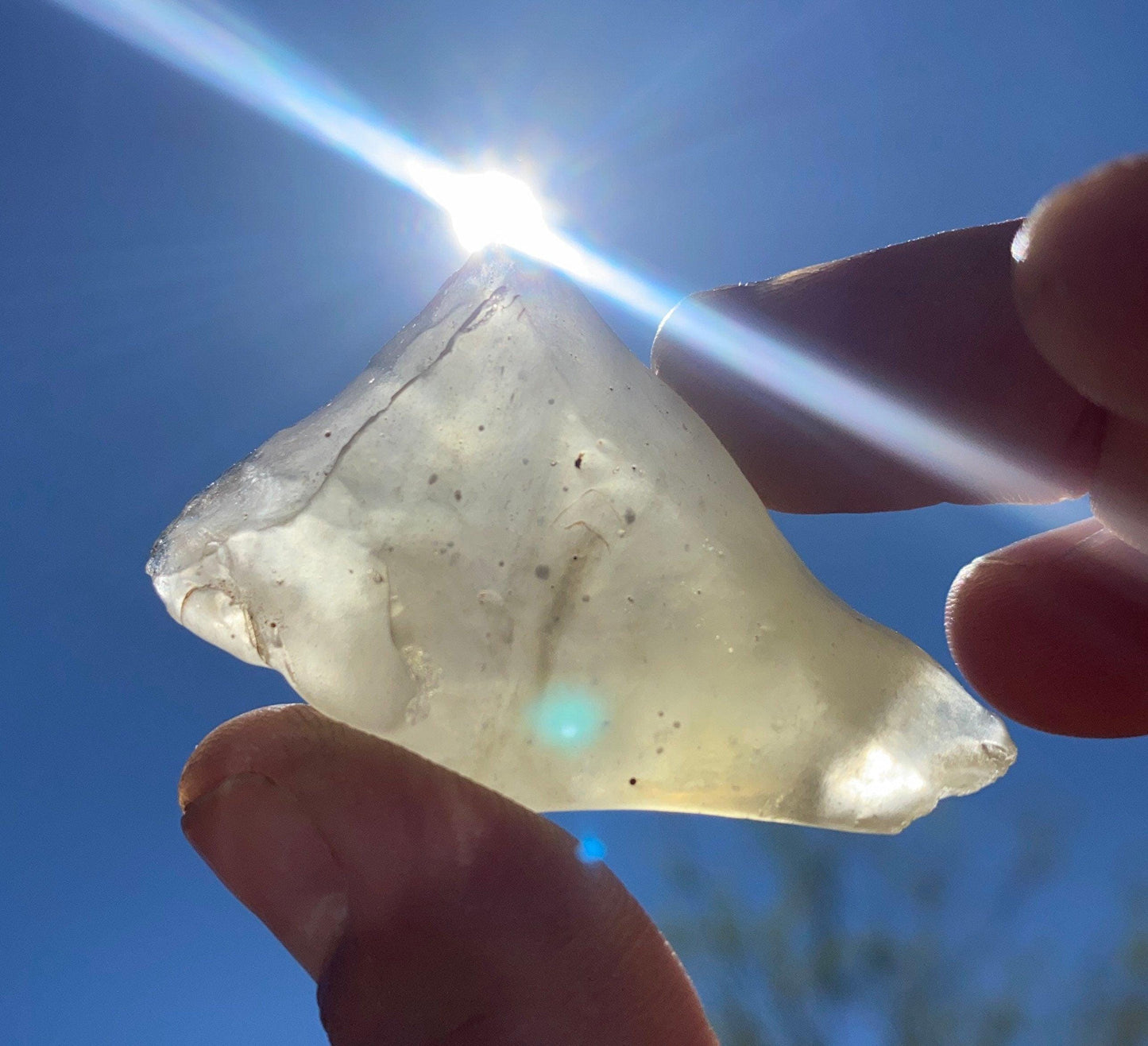 Rare Libyan Desert Glass: Golden Tektite Talisman, 28.52g