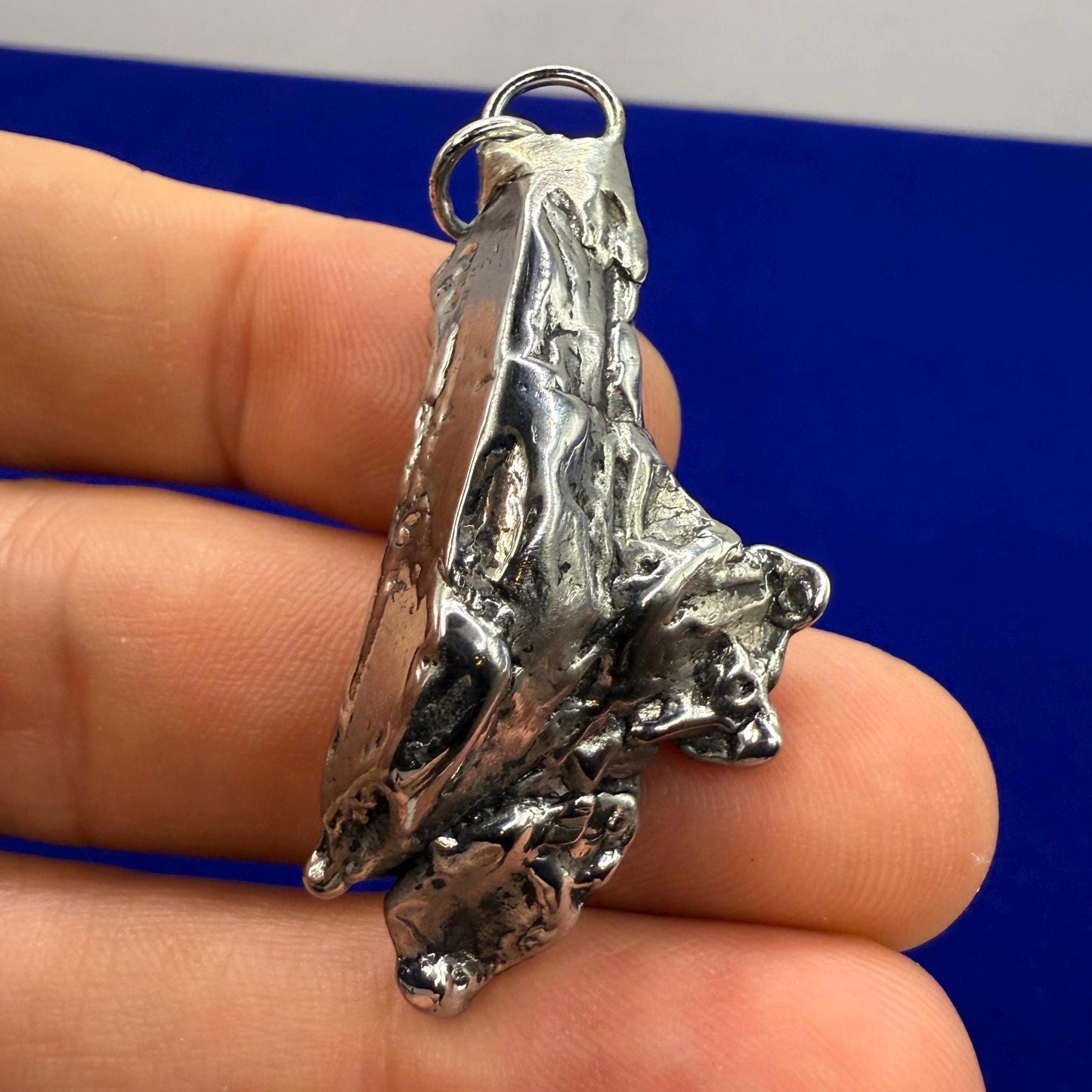 Aletai Meteorite Pendant: Cosmic Jewelry, Authentic Space Jewelry, 21.83 grams