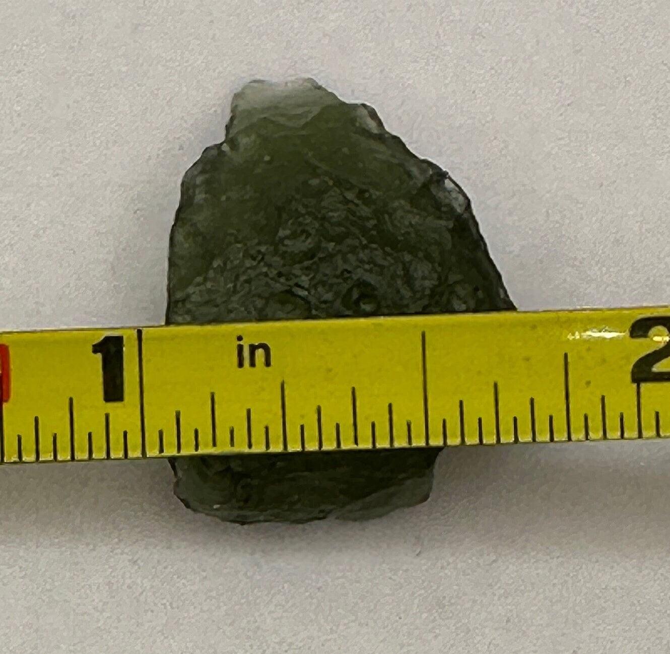 Authentic Moldavite Tektite Specimen: 2.78 grams, Reiki Talisman
