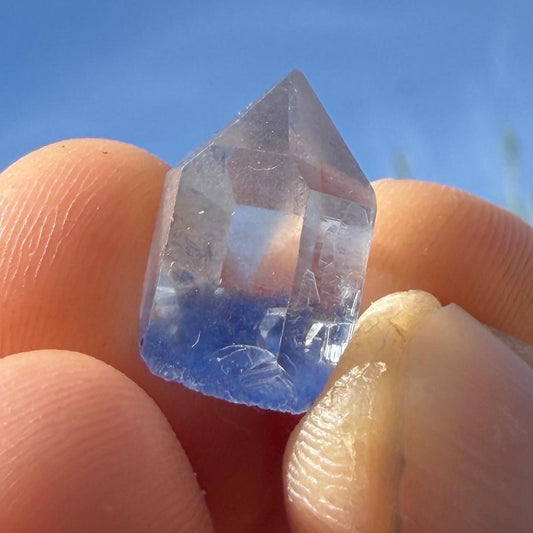 Brazilian Dumortierite Crystal- Blue Crystal Point, Rare Micro Specimen, 2.22g/11.1ct