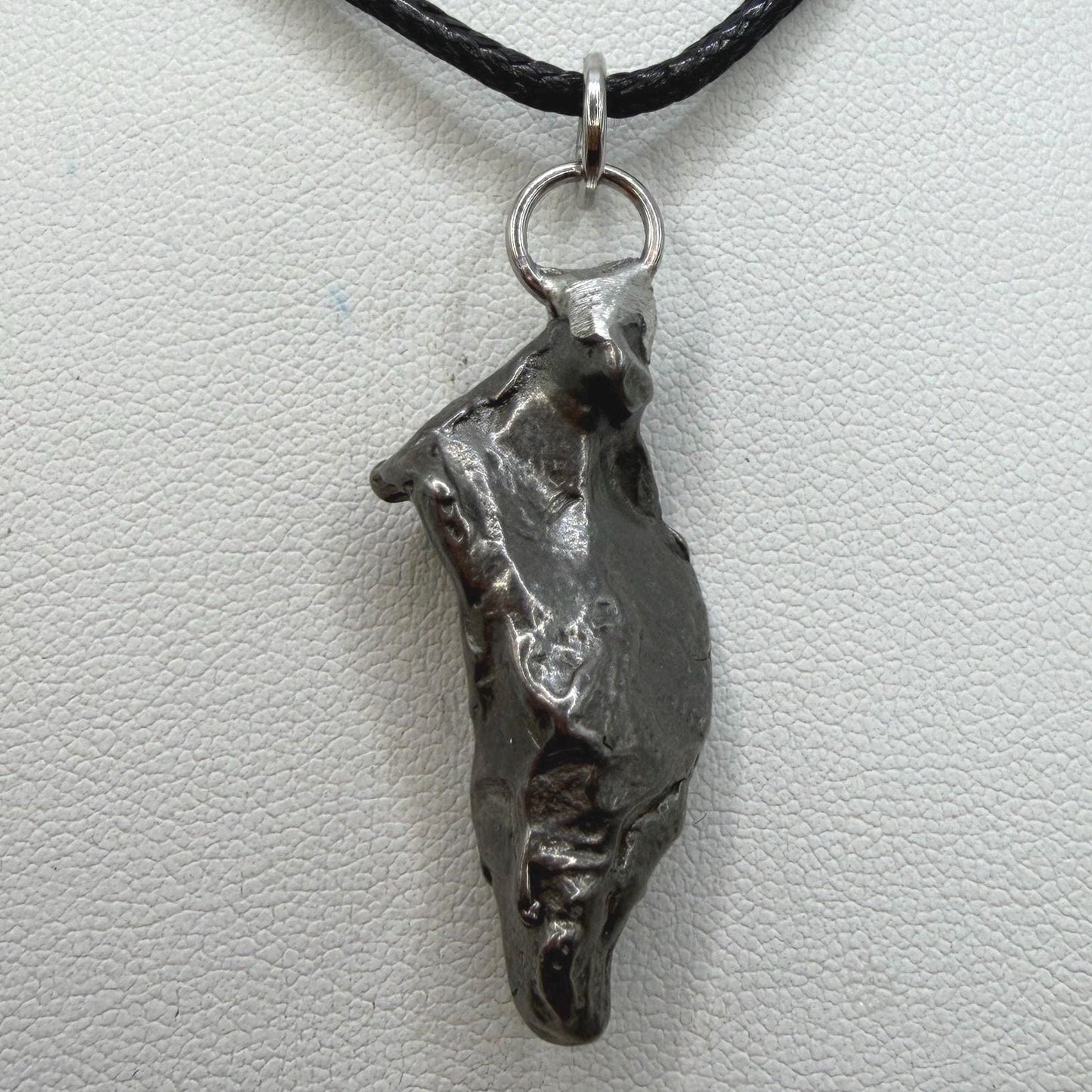 Gebel Kamil Iron Meteorite Pendant, 10.15 grams, Egypt, Authentic Meteorite