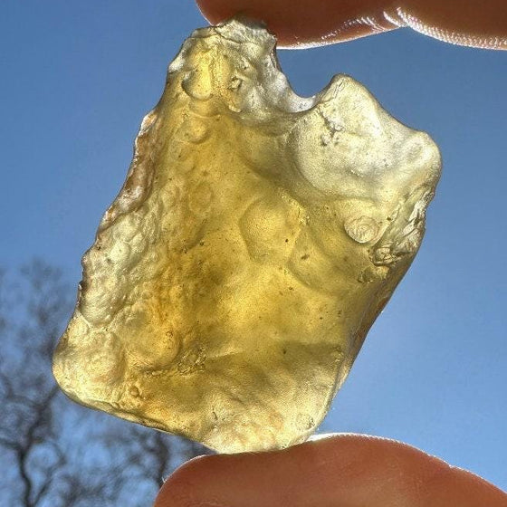 Greenish Libyan Desert Glass: Golden Tektite Talisman, 54.68 grams