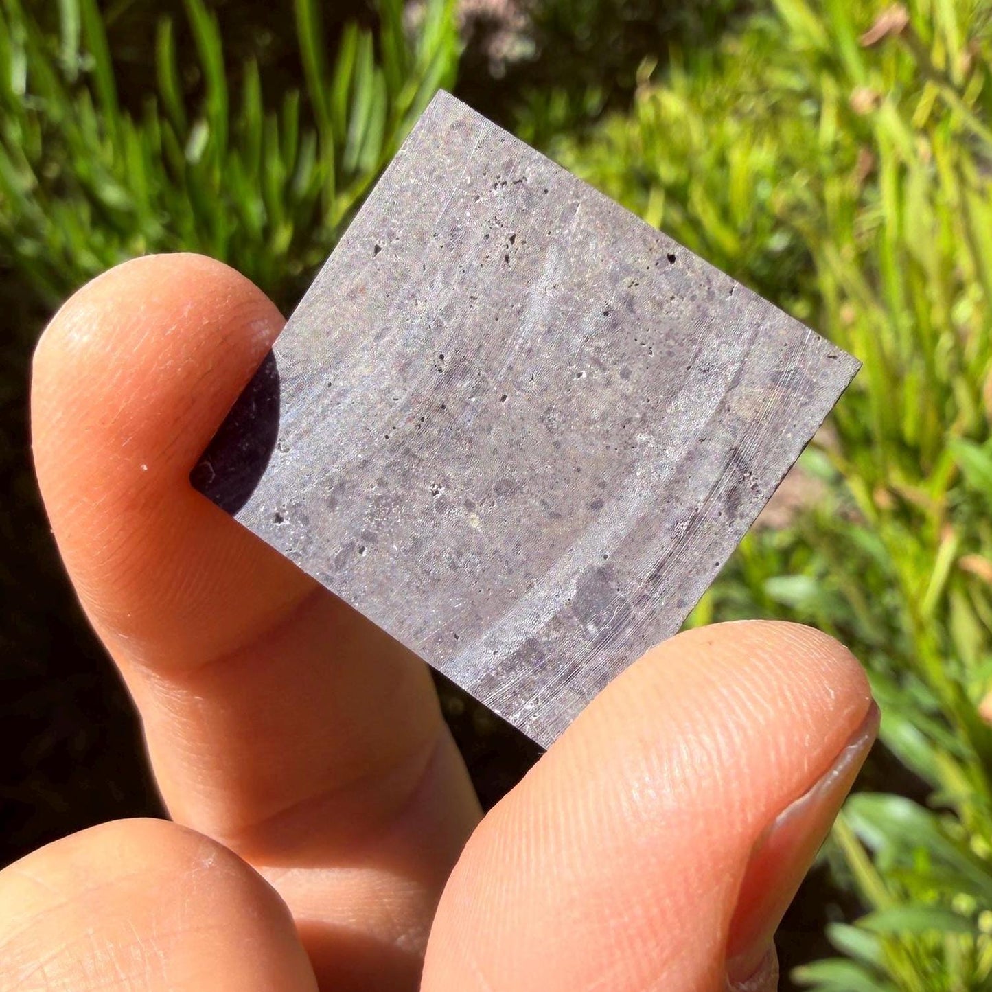 NWA 16315 Lunar Melt Breccia Meteorite Slice, Authentic Moon Rock, Mauritania, 3.01g
