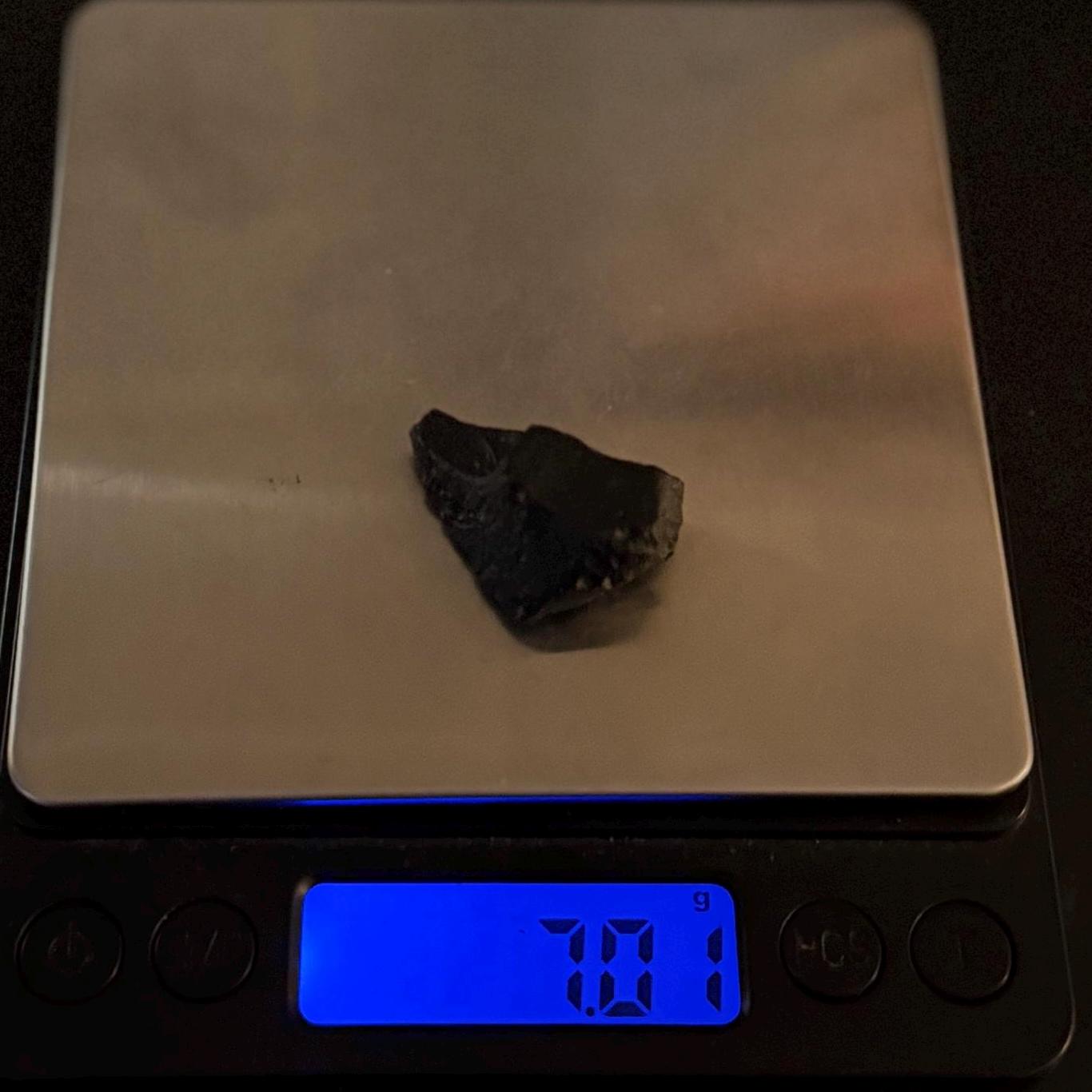 Indonesian Tektite: Impactite Rock - Astronomy Space Gift, 7.01 grams