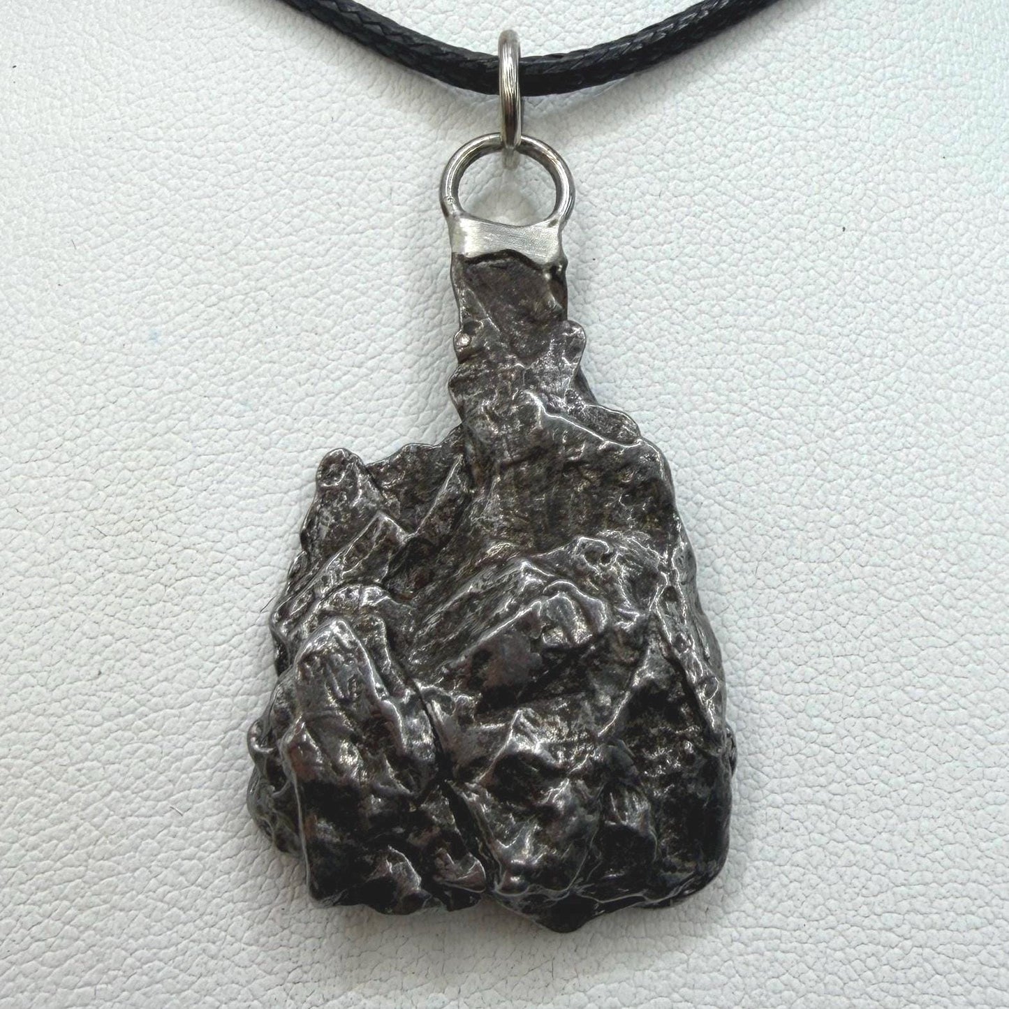 Campo del Cielo Meteorite Pendant, Authentic Astronomy Gift, Cosmic Jewelry, 13.90 grams