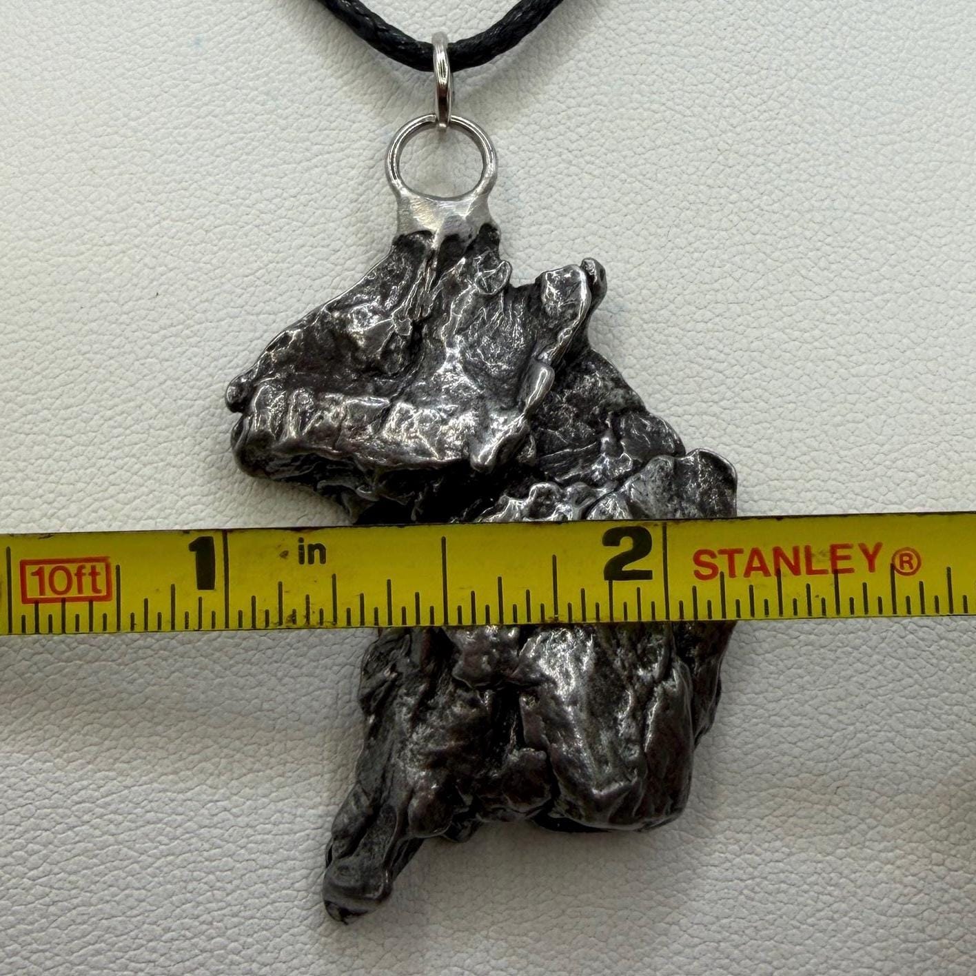 Campo del Cielo Meteorite Pendant: Authentic Iron Meteorite Jewelry, 22.94g
