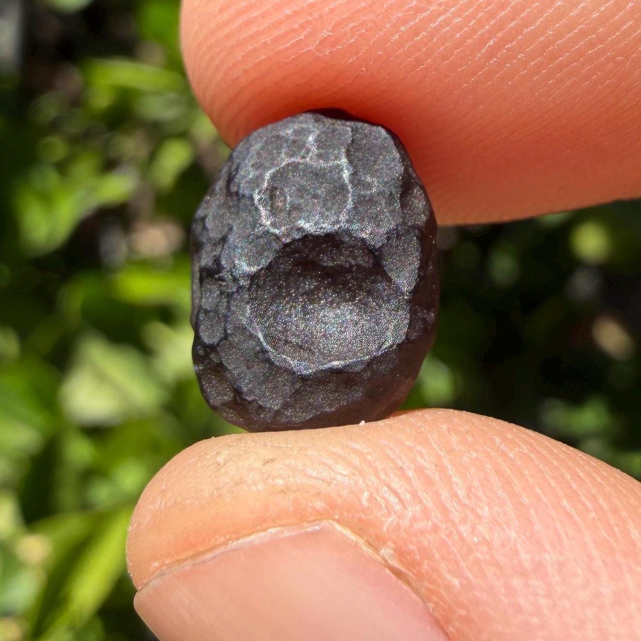 Rare Saffordite Stone: Arizona Cintamani Pseudo-Tektite, Translucent, 1.10 grams