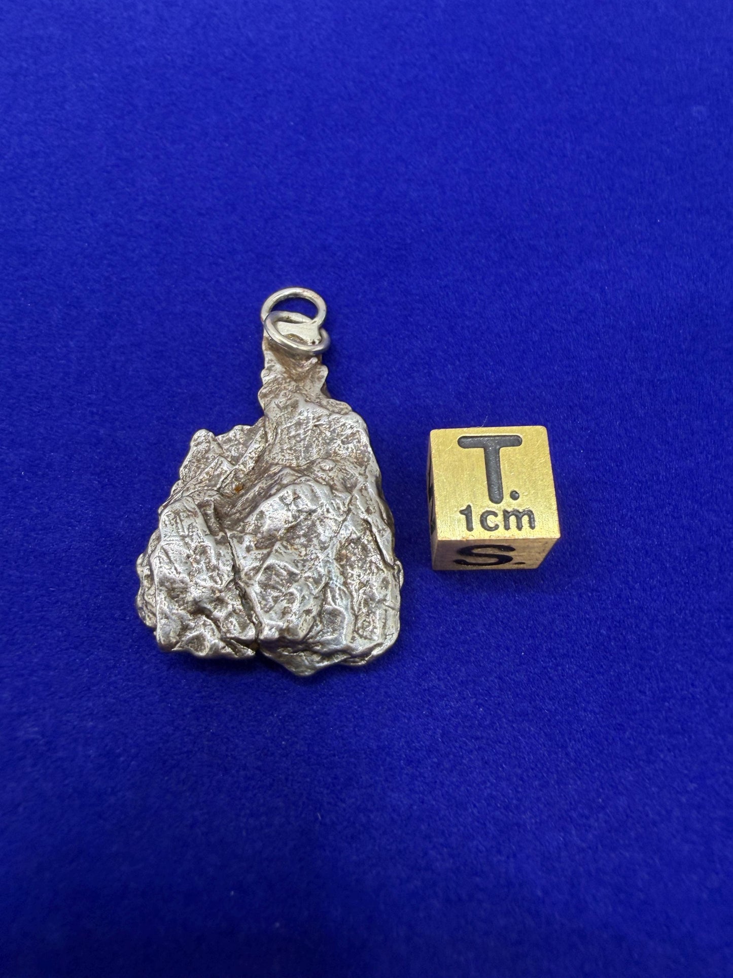 Campo del Cielo Meteorite Pendant, Authentic Astronomy Gift, Cosmic Jewelry, 13.90 grams