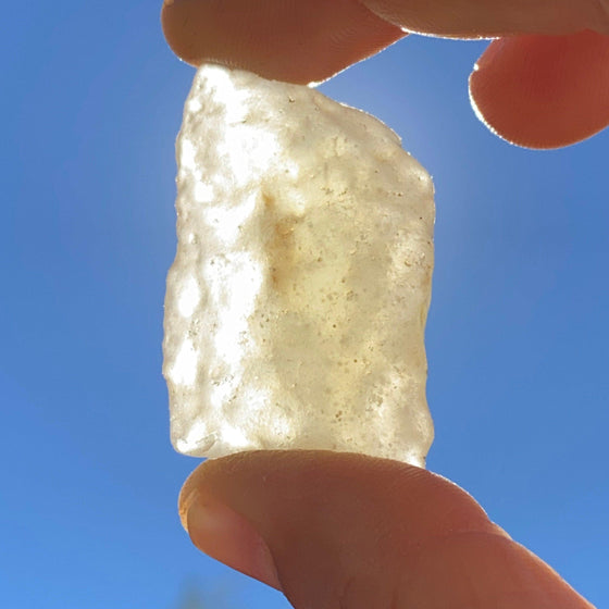 Libyan Desert Glass: Golden Tektite Talisman, 20.20 grams