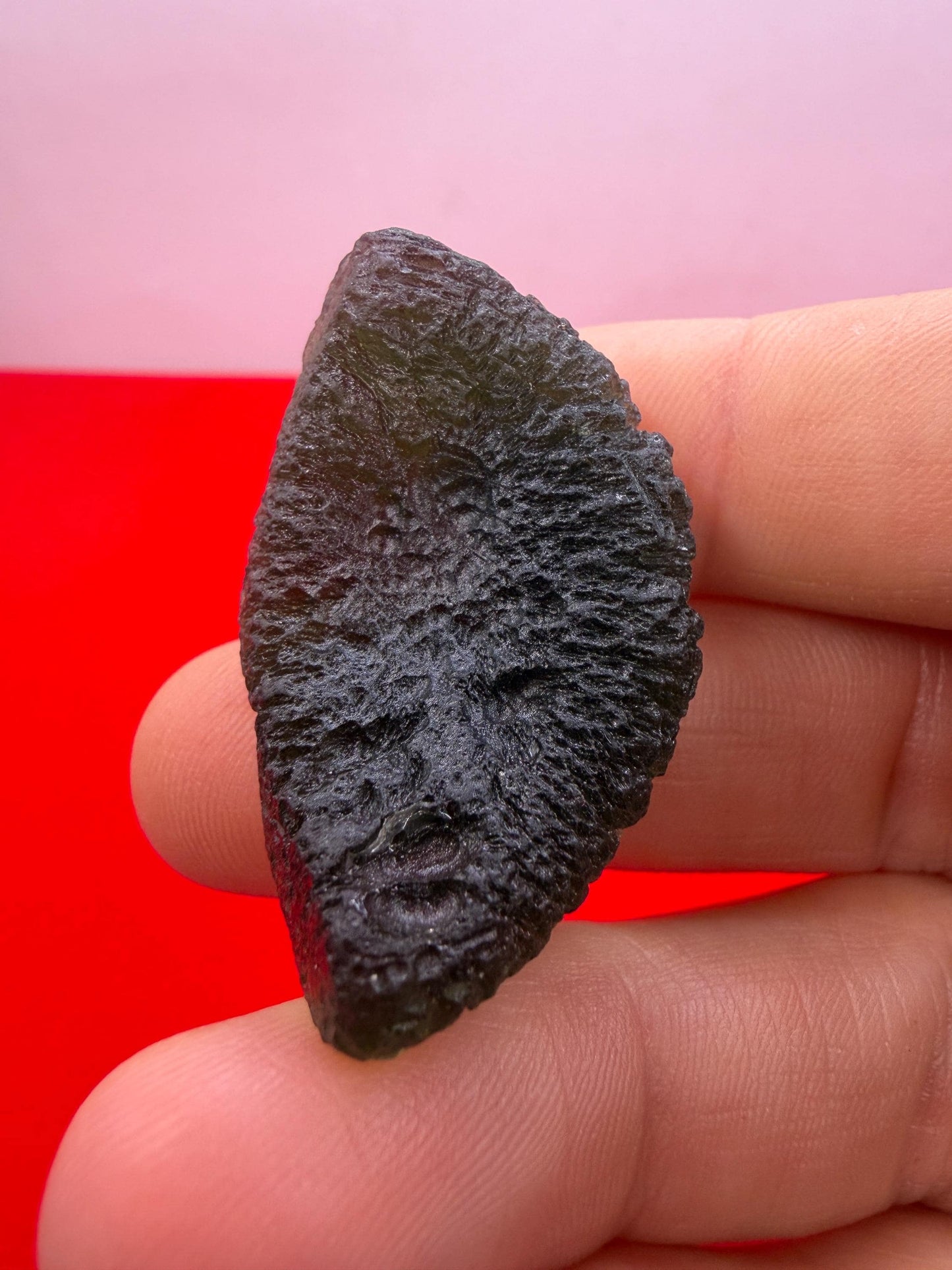 Authentic Moldavite Tektite Specimen, Reiki Healing Crystal, 13.99g/69.95ct