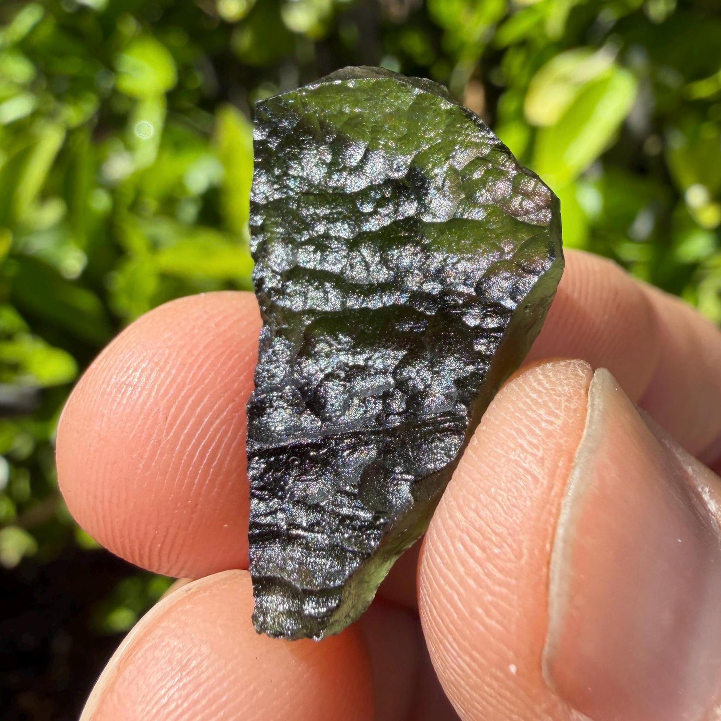 Authentic Moldavite Tektite Specimen: 3.53 grams, Reiki Talisman